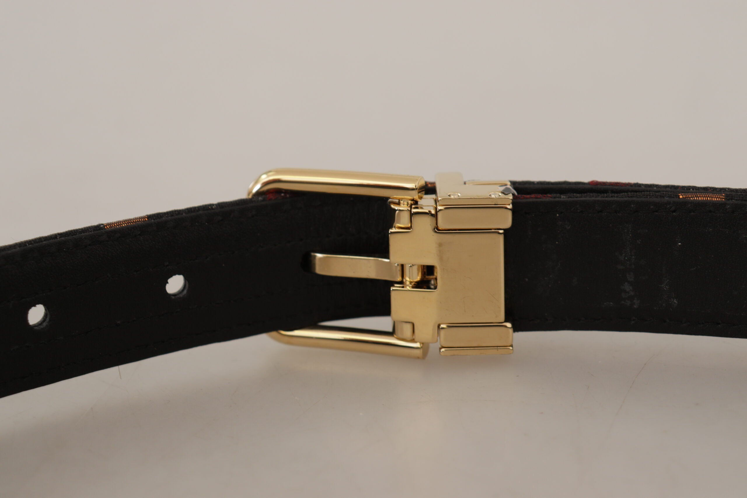 Dolce & Gabbana Multicolor Leather Belt with Gold Buckle - Luksuslaukut ja asusteet Dolce & Gabbana - Tutustu YVES JAVANNI® 