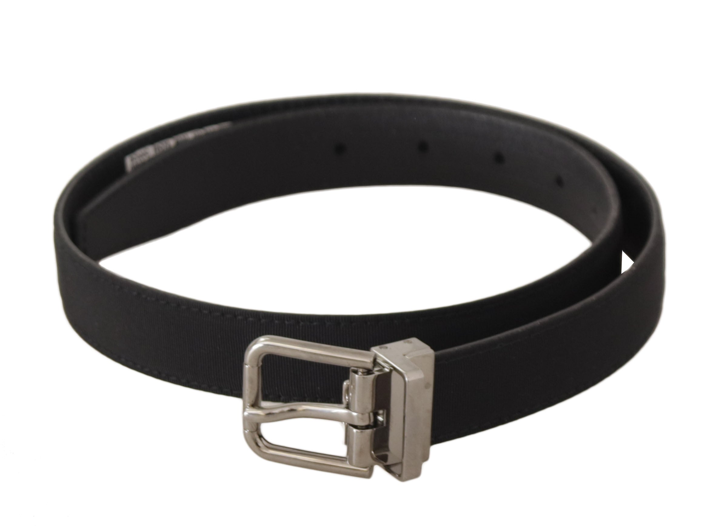 Dolce & Gabbana Elegant Black Canvas & Leather Belt - Luksusmuotia Dolce & Gabbana - Tutustu YVES JAVANNI® 