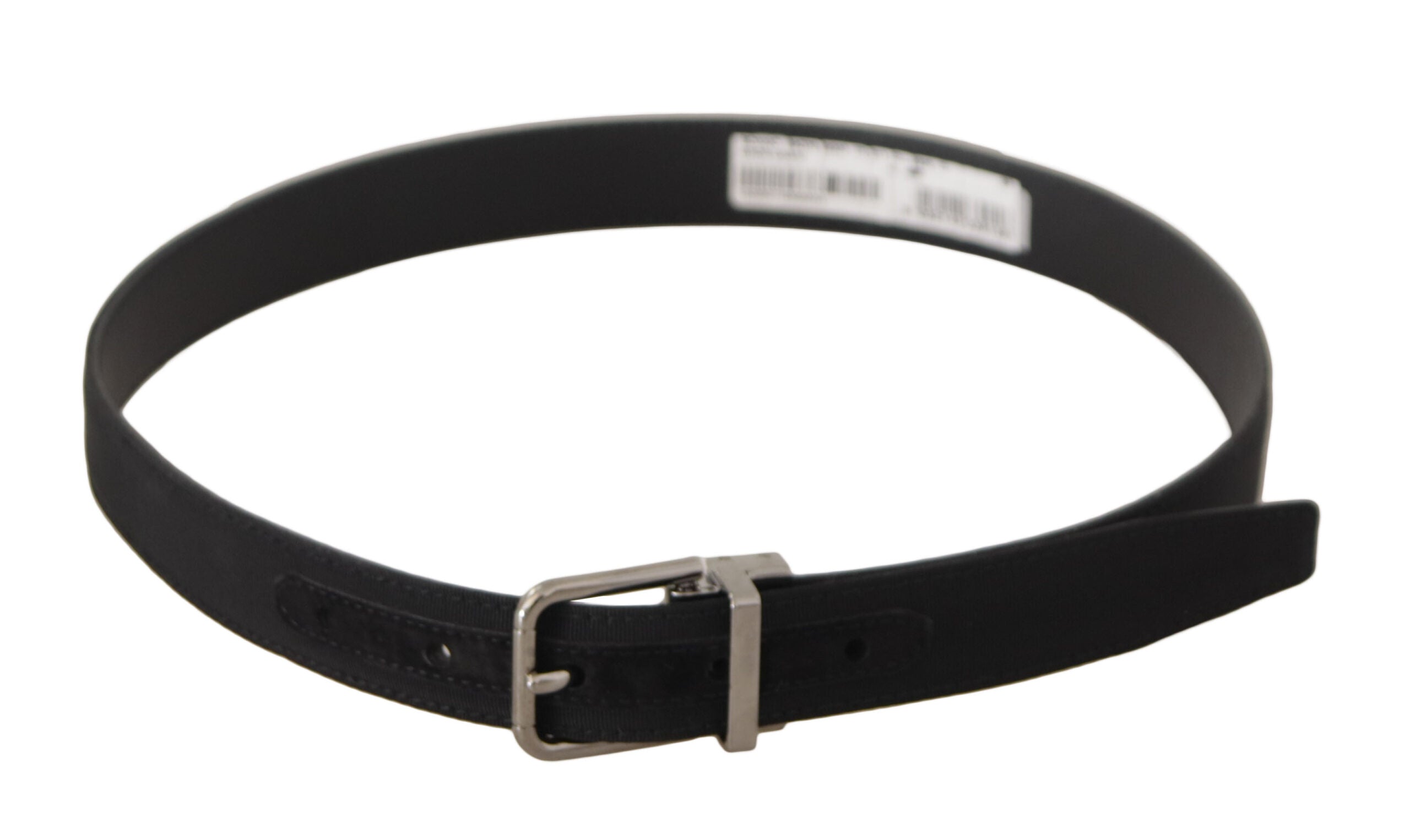 Dolce & Gabbana Elegant Black Canvas & Leather Belt - Luksusmuotia Dolce & Gabbana - Tutustu YVES JAVANNI® 