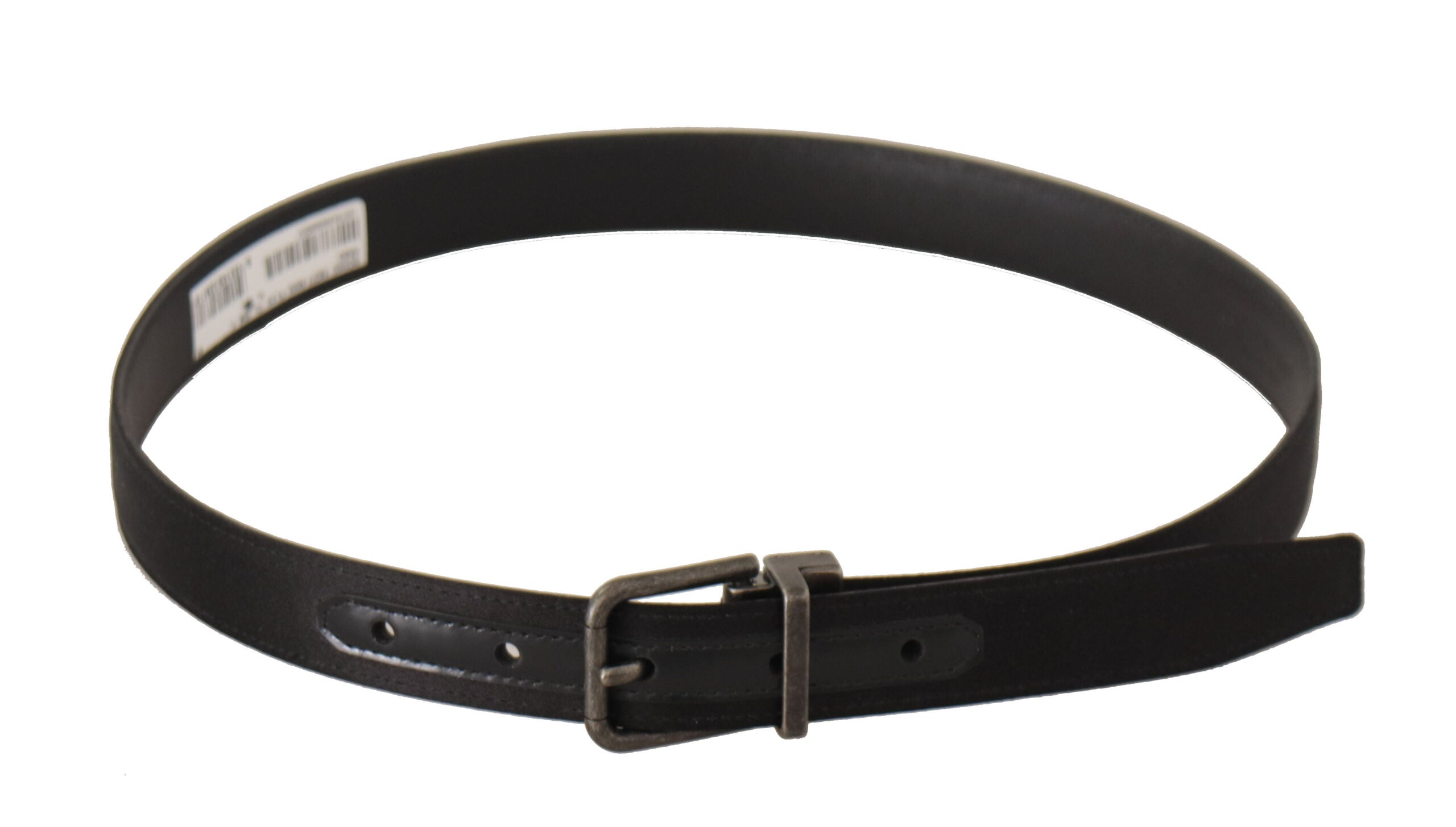 Dolce & Gabbana Elegant Black Leather Belt with Metal Buckle - Luksusmuotia Dolce & Gabbana - Tutustu YVES JAVANNI® 