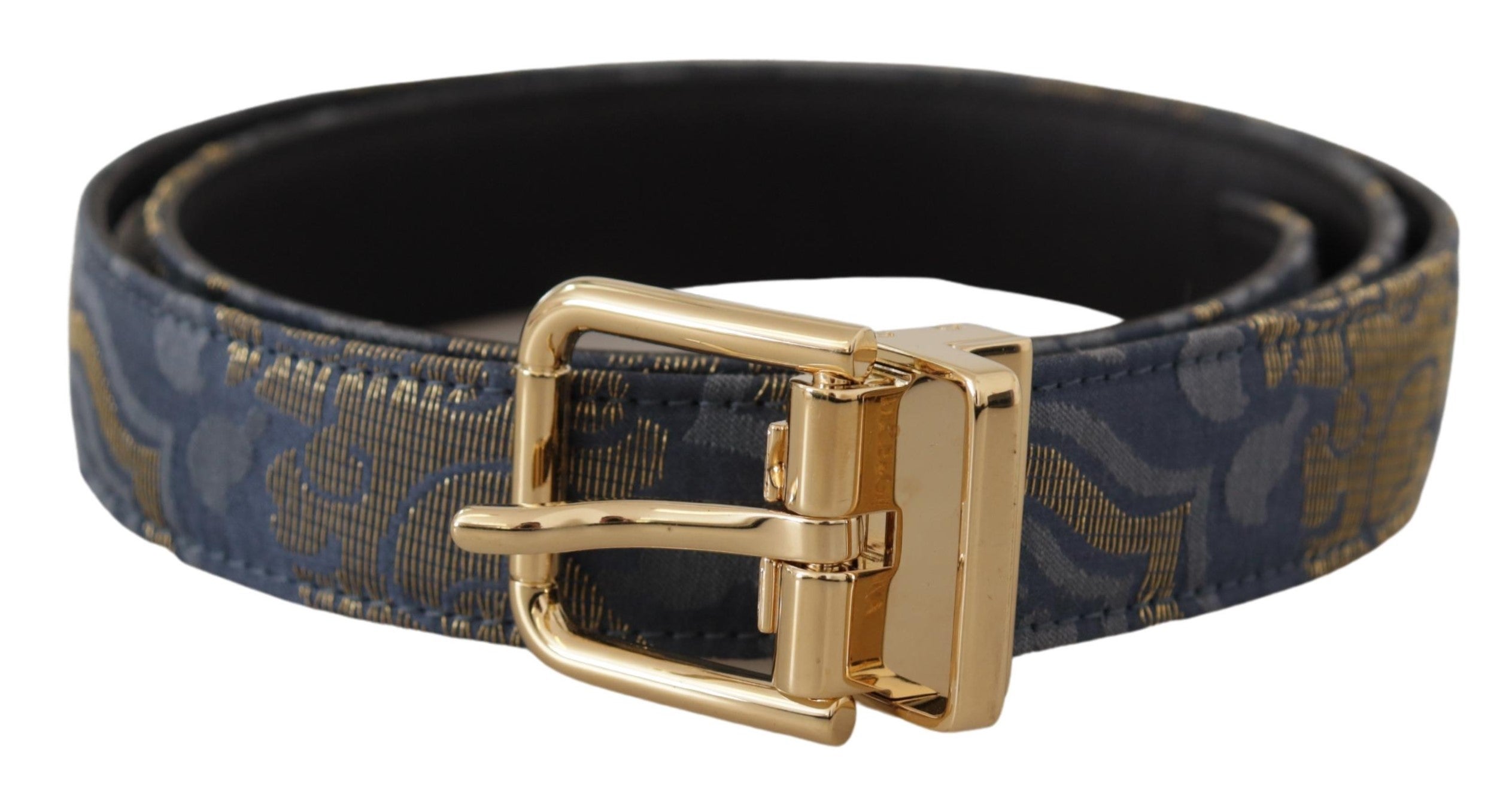 Dolce & Gabbana Elegant Navy Blue Leather Belt - Luksusmuotia Dolce & Gabbana - Tutustu YVES JAVANNI® 