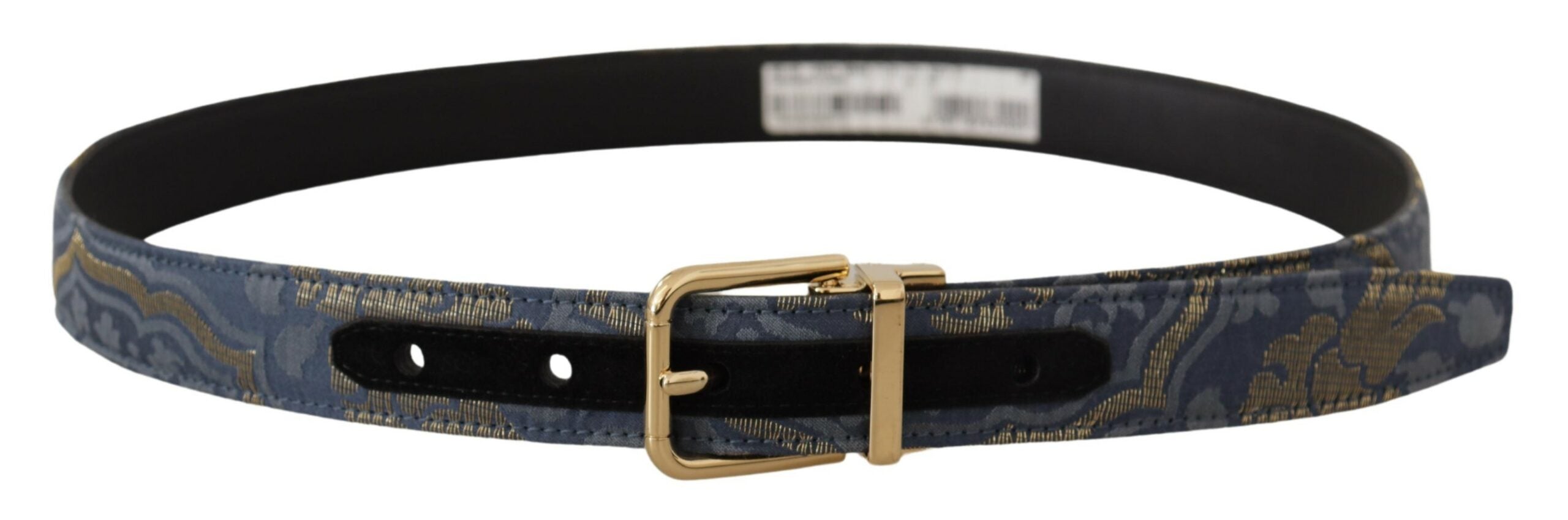 Dolce & Gabbana Elegant Navy Blue Leather Belt - Luksusmuotia Dolce & Gabbana - Tutustu YVES JAVANNI® 