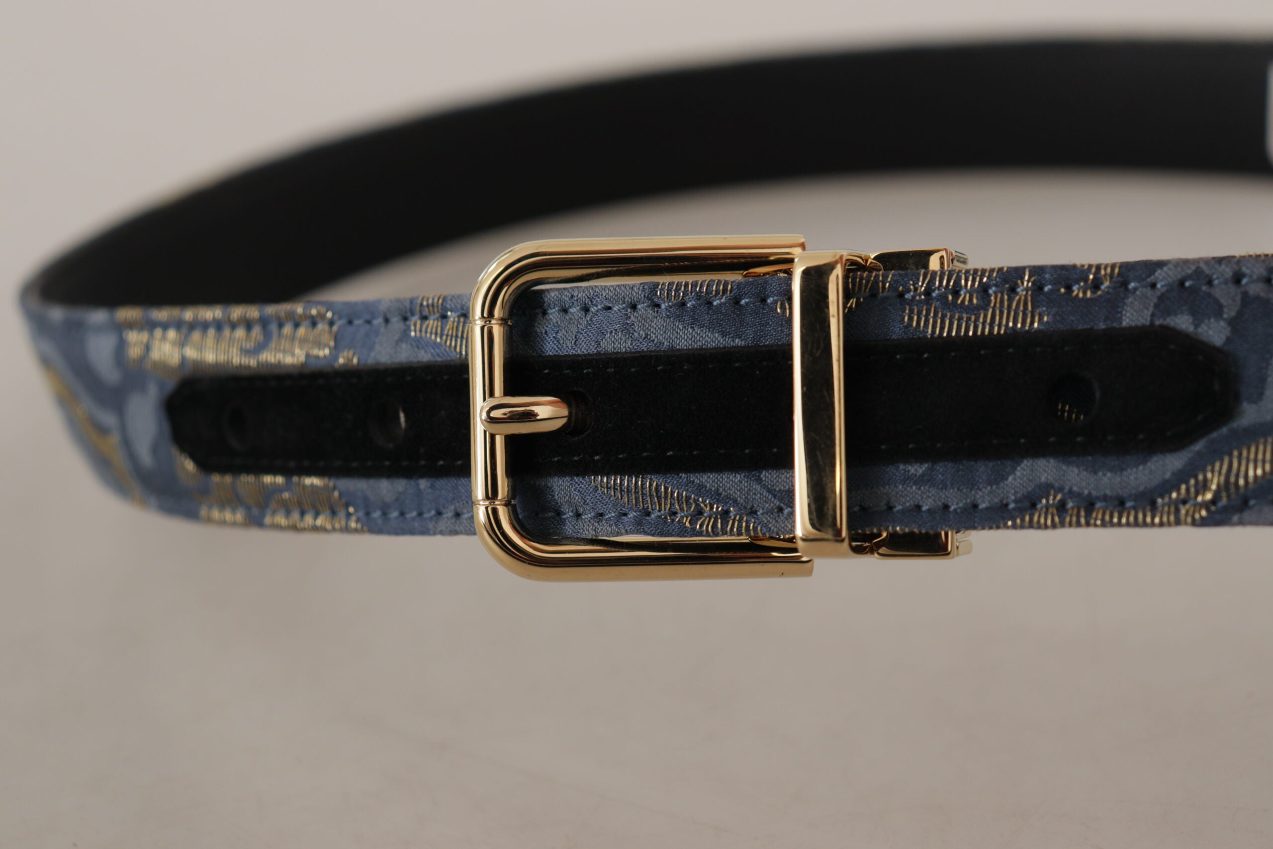 Dolce & Gabbana Elegant Navy Blue Leather Belt - Luksusmuotia Dolce & Gabbana - Tutustu YVES JAVANNI® 