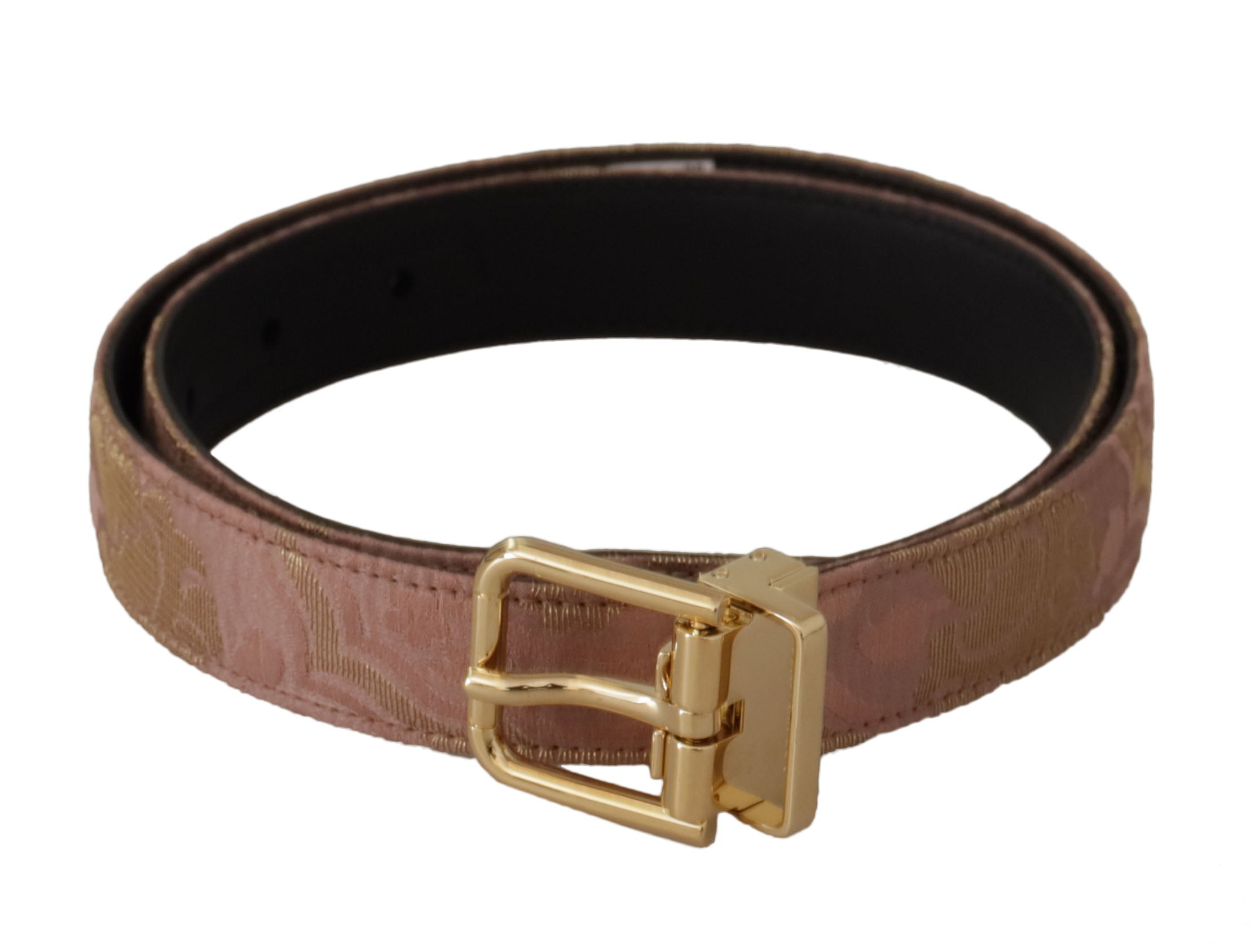 Dolce & Gabbana Chic Rose Pink Leather Belt with Logo Buckle - Luksusmuotia Dolce & Gabbana - Tutustu YVES JAVANNI® 