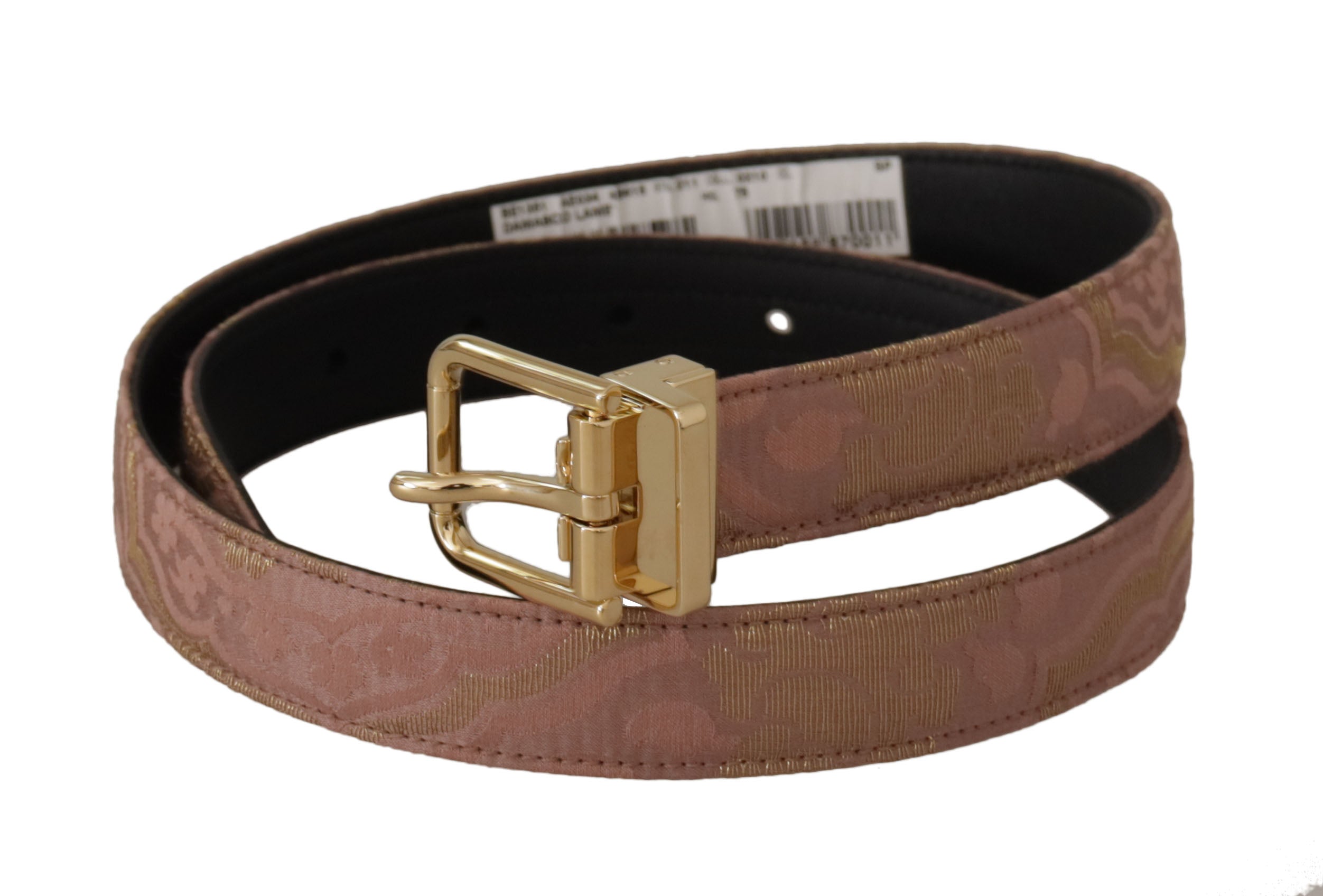 Dolce & Gabbana Chic Rose Pink Leather Belt with Logo Buckle - Luksusmuotia Dolce & Gabbana - Tutustu YVES JAVANNI® 