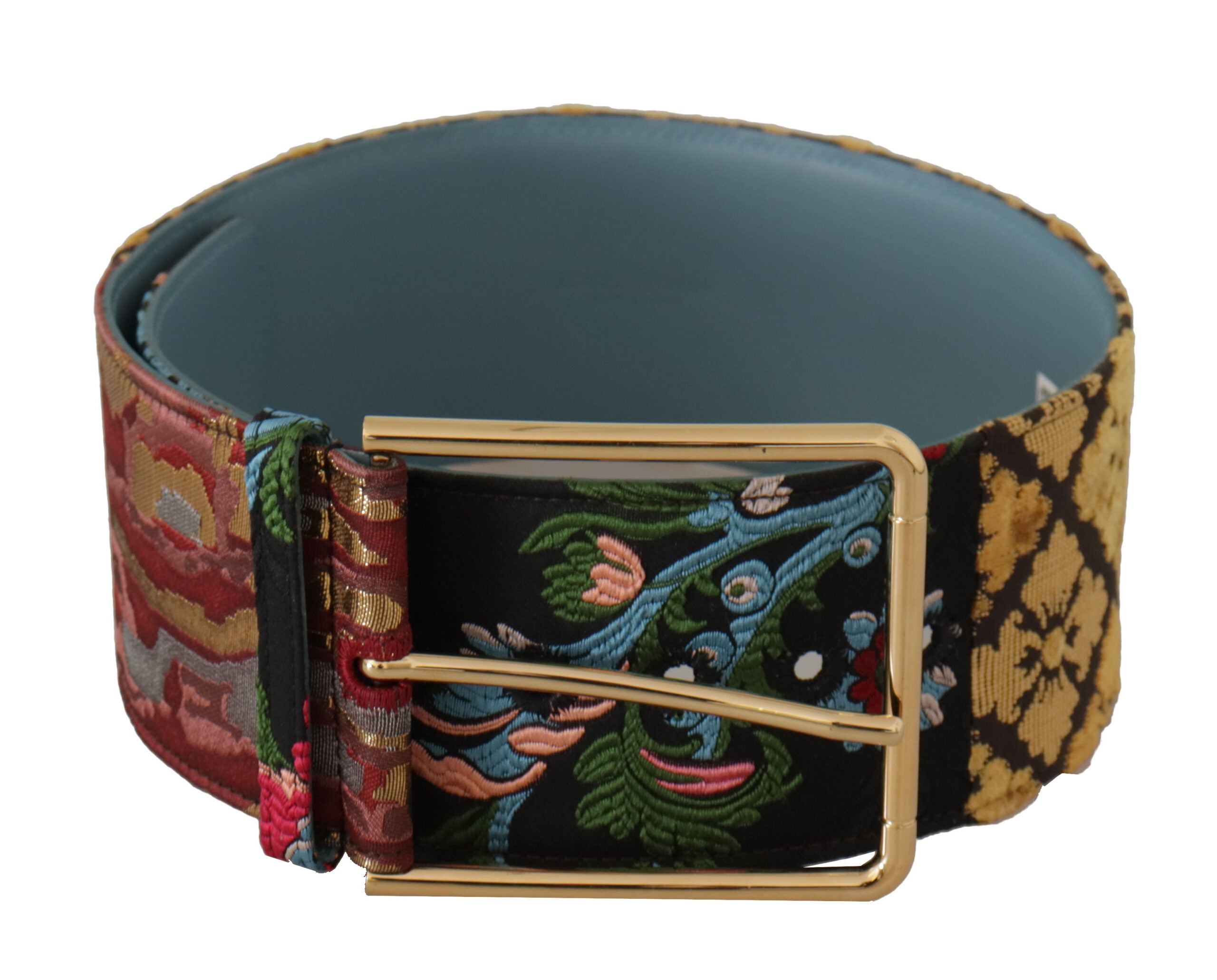 Dolce & Gabbana Multicolor Canvas Leather Statement Belt - Luksuslaukut ja asusteet Dolce & Gabbana - Tutustu YVES JAVANNI® 