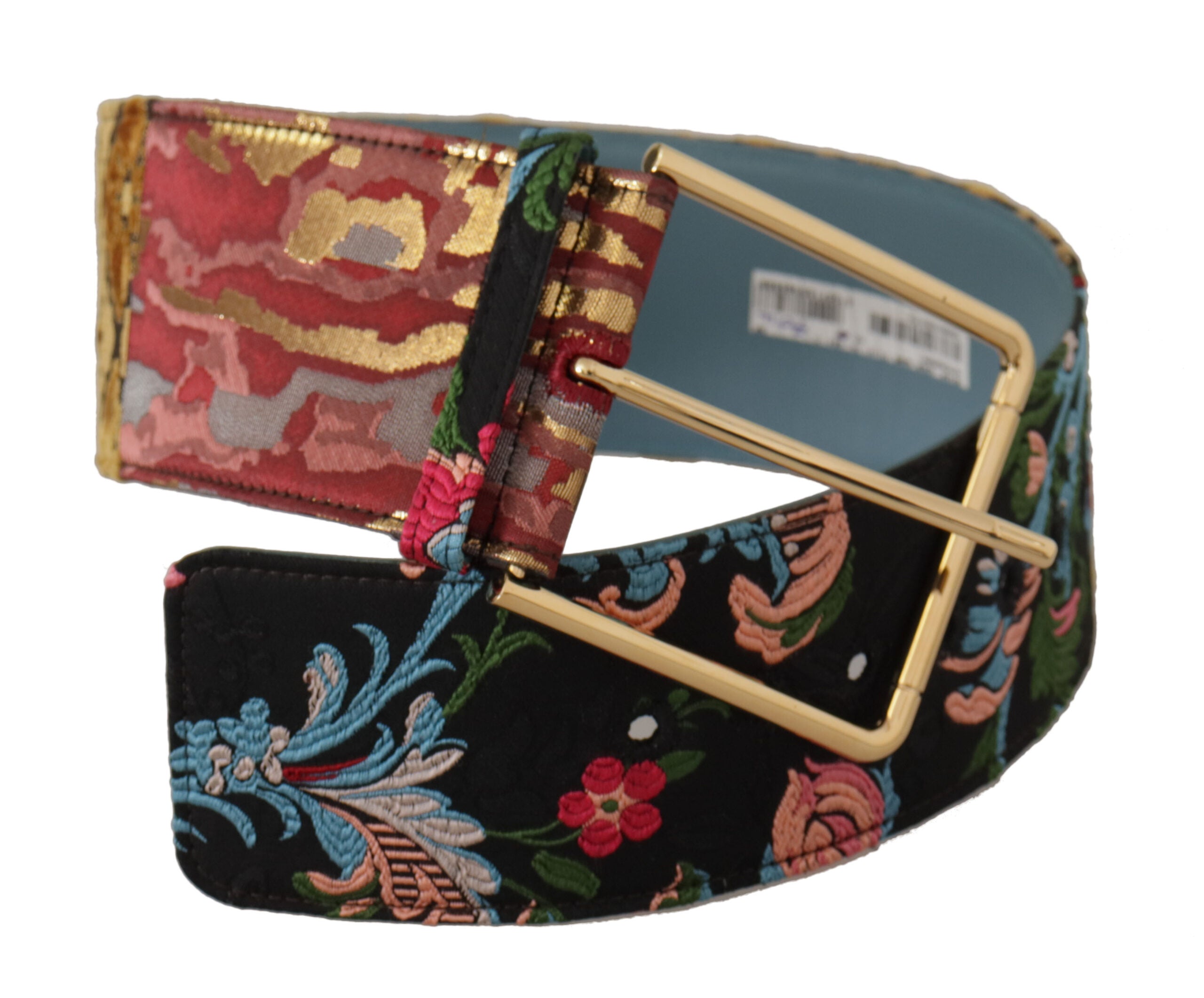 Dolce & Gabbana Multicolor Canvas Leather Statement Belt - Luksuslaukut ja asusteet Dolce & Gabbana - Tutustu YVES JAVANNI® 