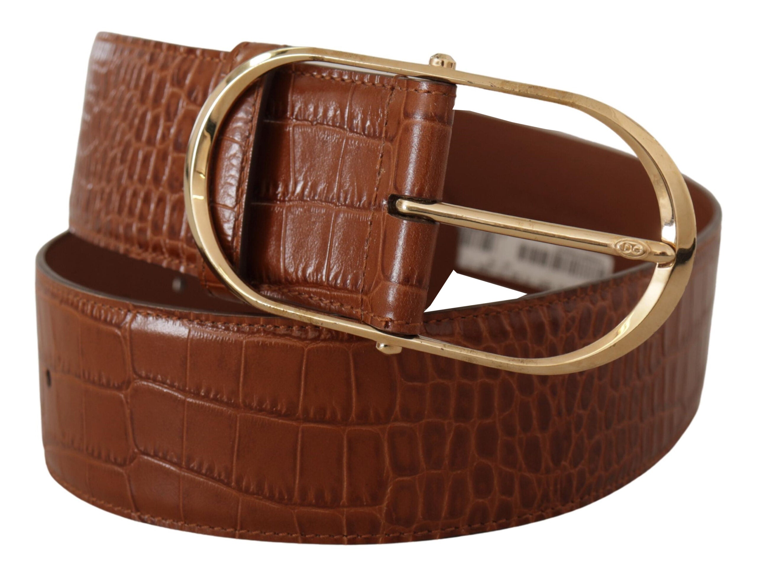 Dolce & Gabbana Enchanting Engraved Logo Leather Belt - Luksusmuotia Dolce & Gabbana - Tutustu YVES JAVANNI® 