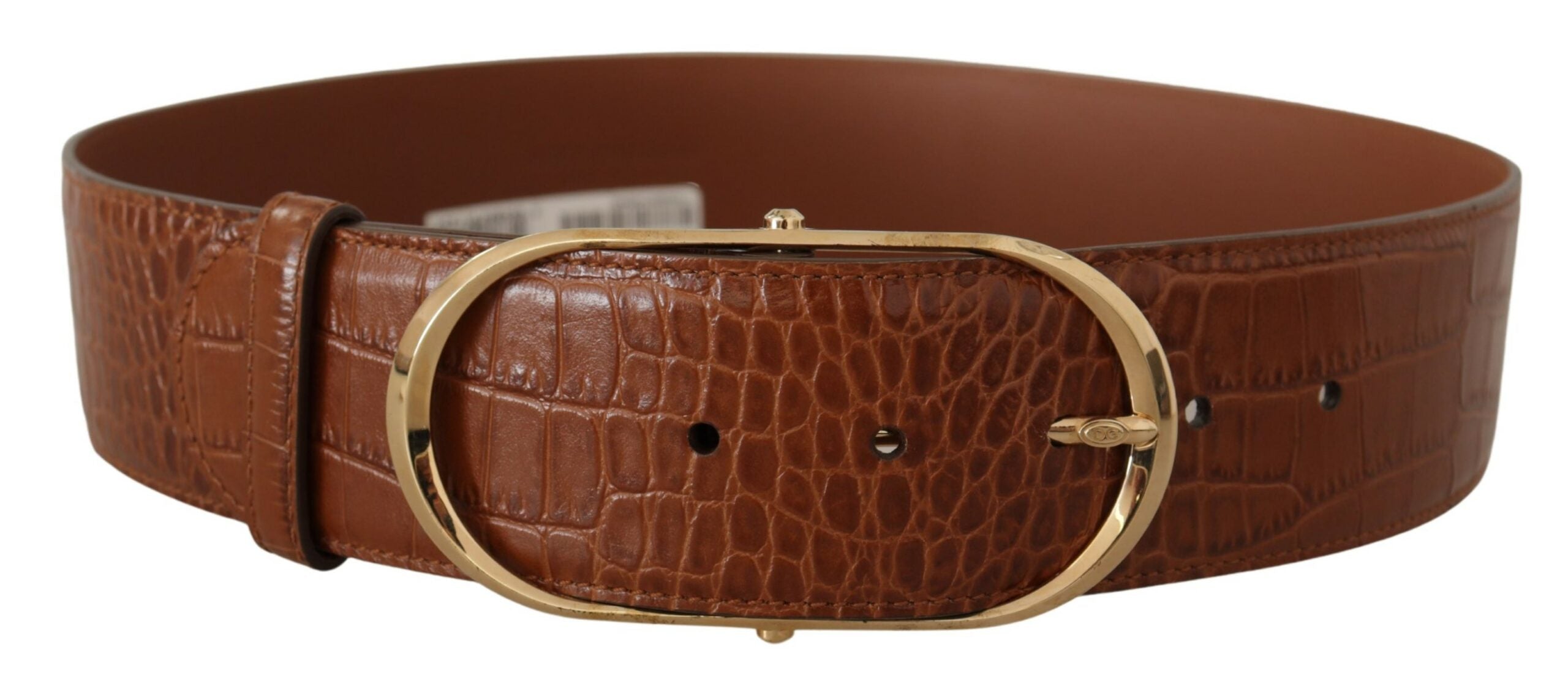 Dolce & Gabbana Enchanting Engraved Logo Leather Belt - Luksusmuotia Dolce & Gabbana - Tutustu YVES JAVANNI® 