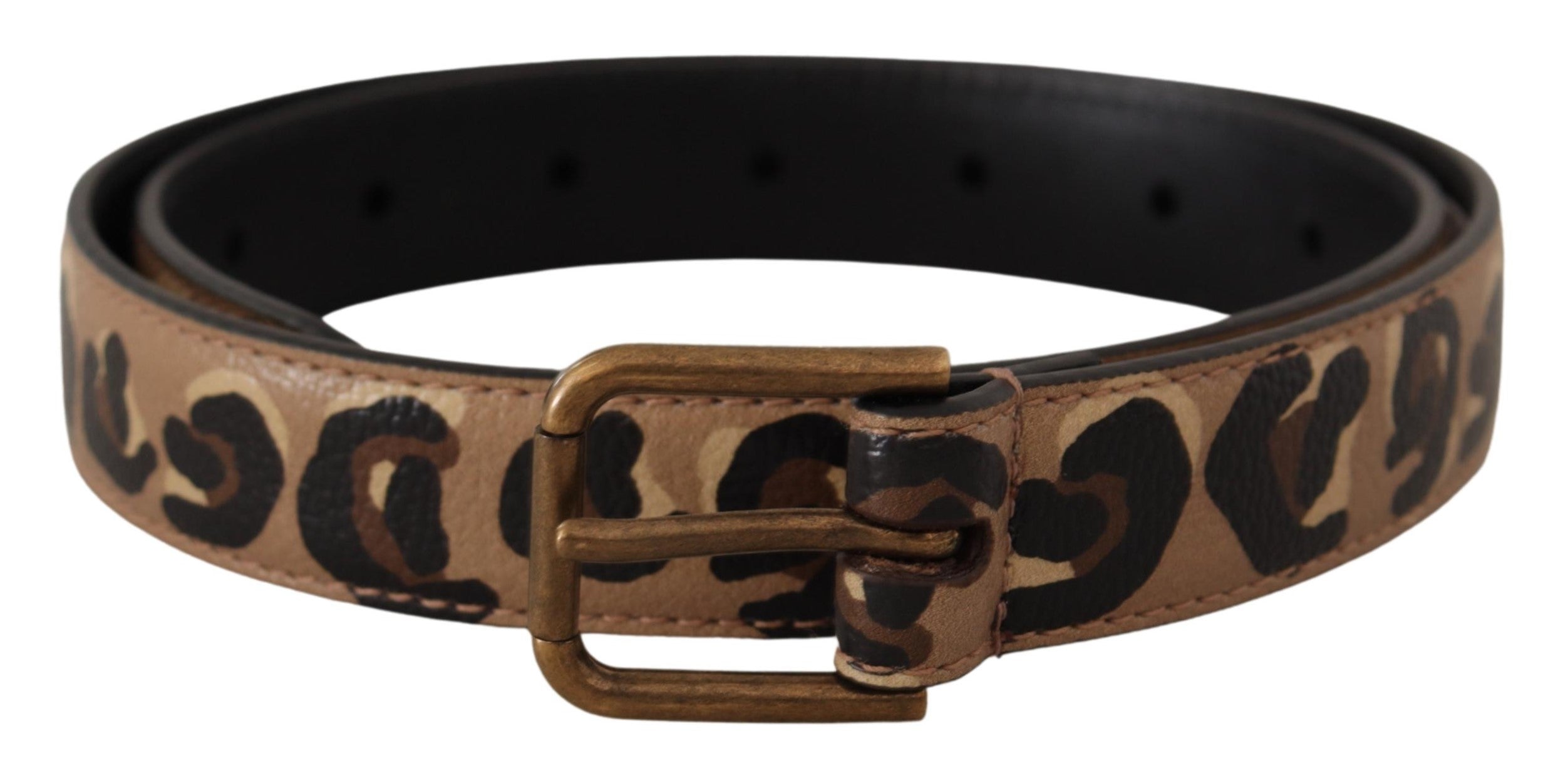 Dolce & Gabbana Elegant Leather Engraved Buckle Belt - Luksusmuotia Dolce & Gabbana - Tutustu YVES JAVANNI® 