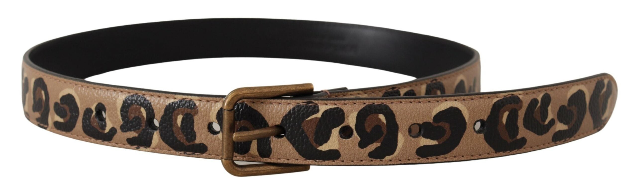 Dolce & Gabbana Elegant Leather Engraved Buckle Belt - Luksusmuotia Dolce & Gabbana - Tutustu YVES JAVANNI® 