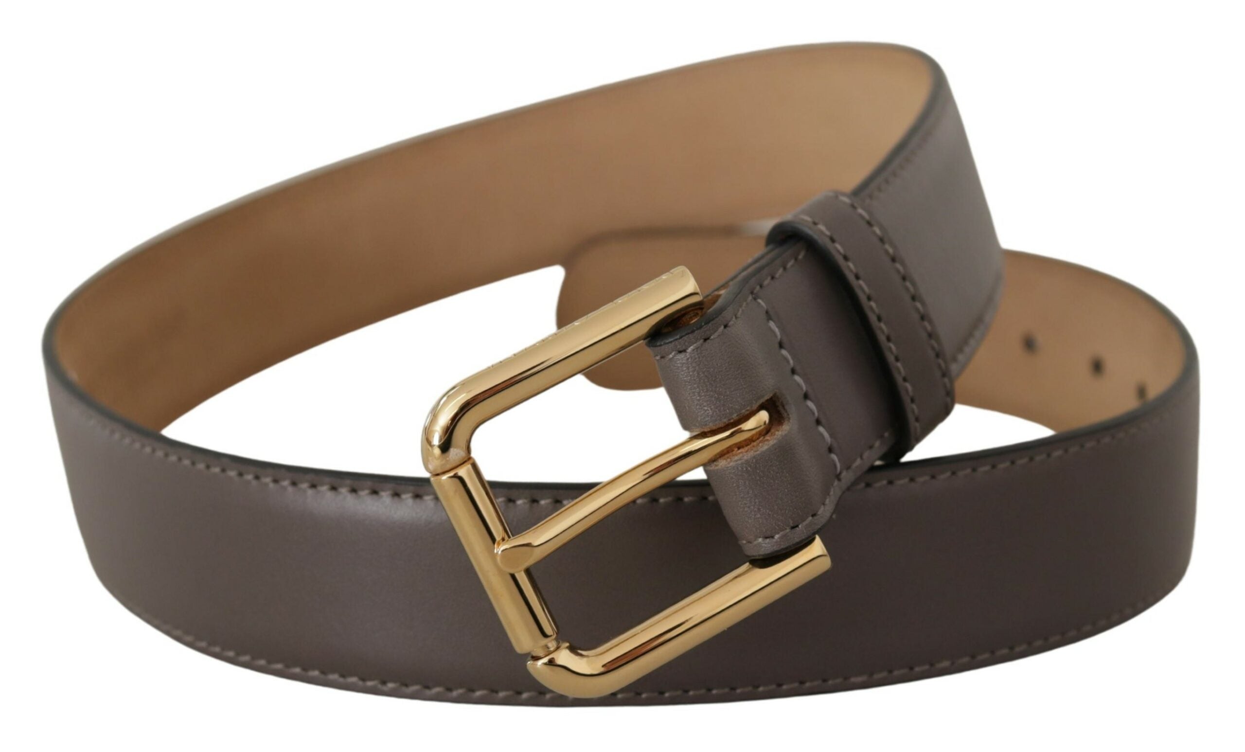 Dolce & Gabbana Elegant Engraved Buckle Leather Belt - Luksusmuotia Dolce & Gabbana - Tutustu YVES JAVANNI® 