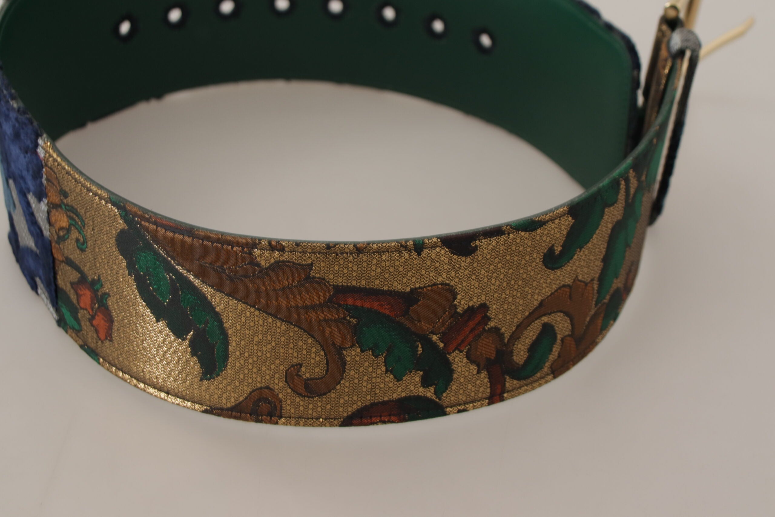 Dolce & Gabbana Elegant Green Leather Belt with Logo Buckle - Luksuslaukut ja asusteet Dolce & Gabbana - Tutustu YVES JAVANNI® 