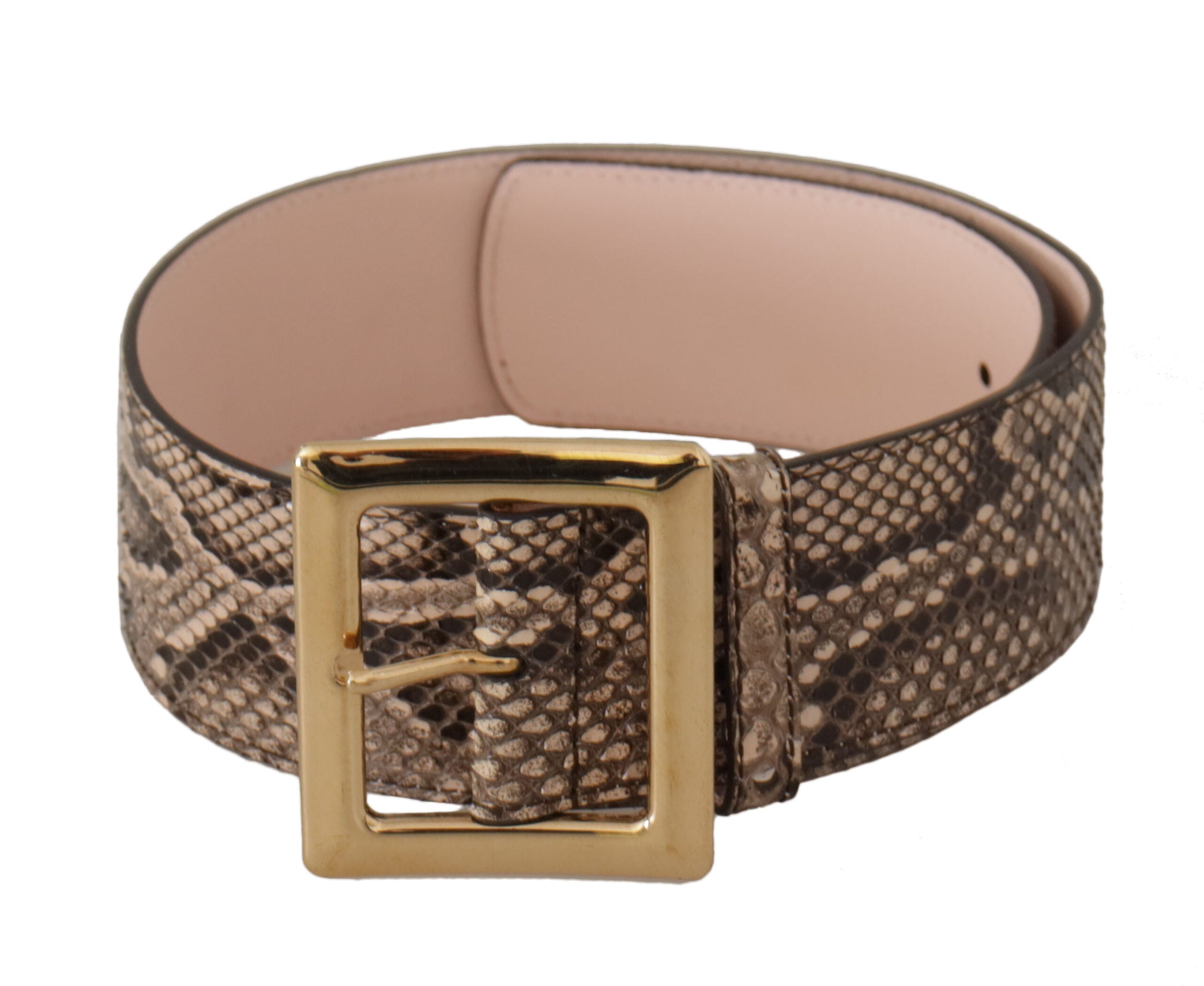 Dolce & Gabbana Elegant Leather Belt with Logo Buckle - Luksusmuotia Dolce & Gabbana - Tutustu YVES JAVANNI® 