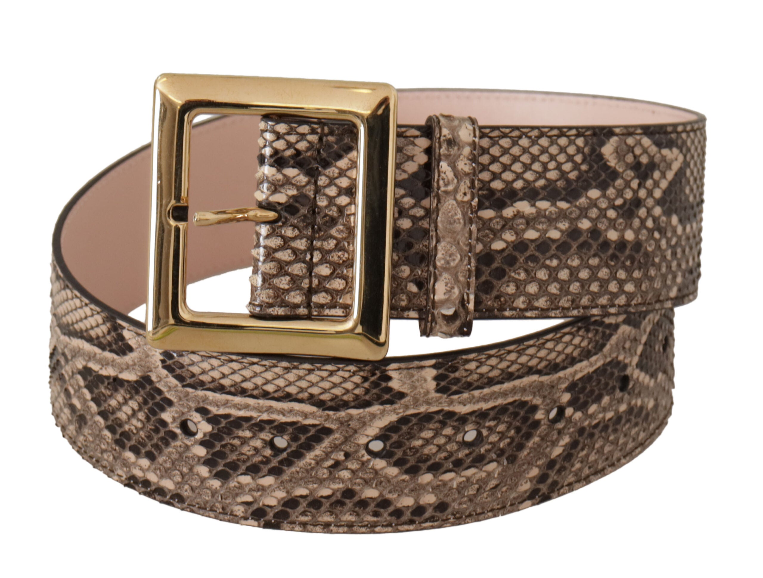 Dolce & Gabbana Elegant Leather Belt with Logo Buckle - Luksusmuotia Dolce & Gabbana - Tutustu YVES JAVANNI® 