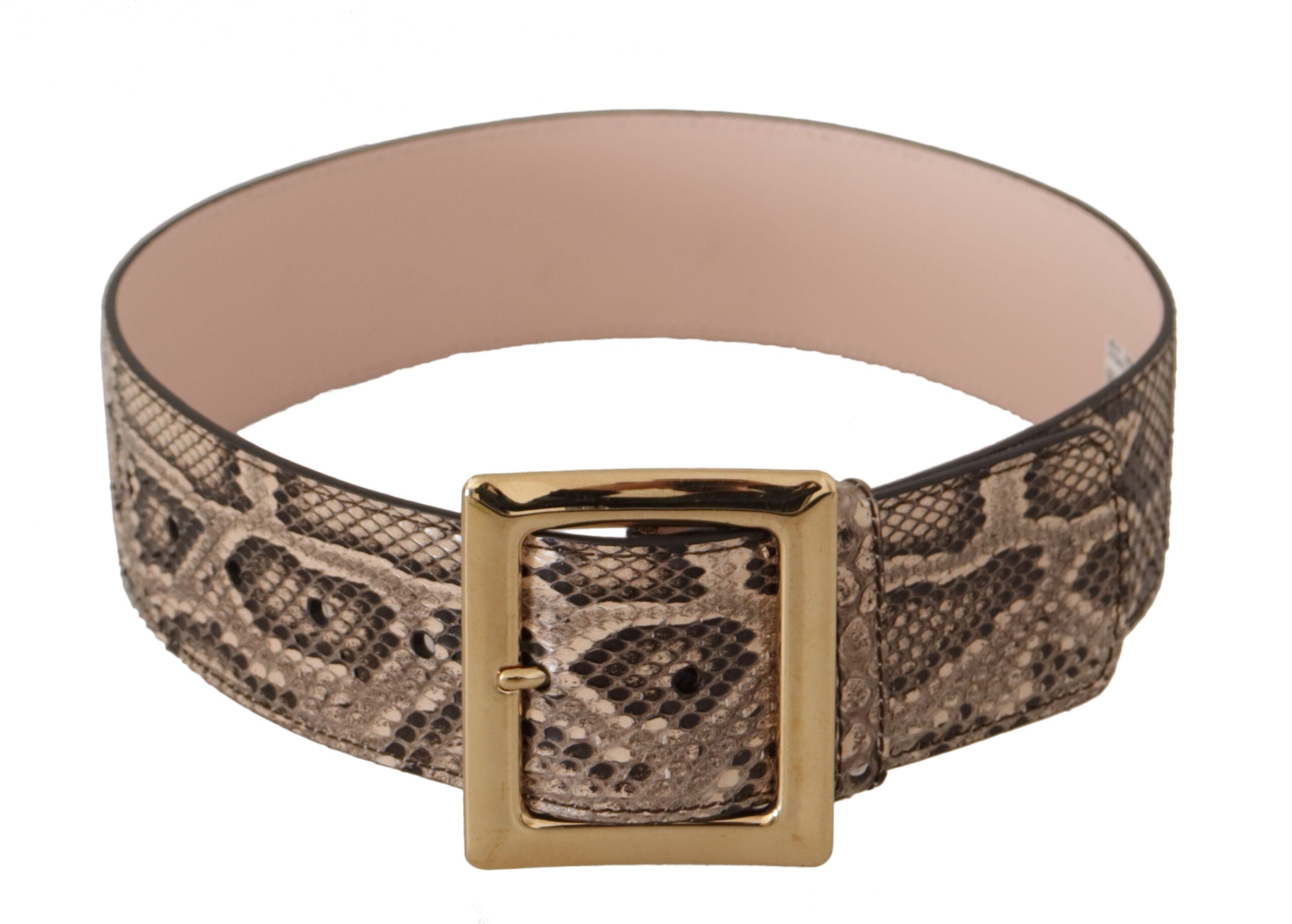 Dolce & Gabbana Elegant Leather Belt with Logo Buckle - Luksusmuotia Dolce & Gabbana - Tutustu YVES JAVANNI® 