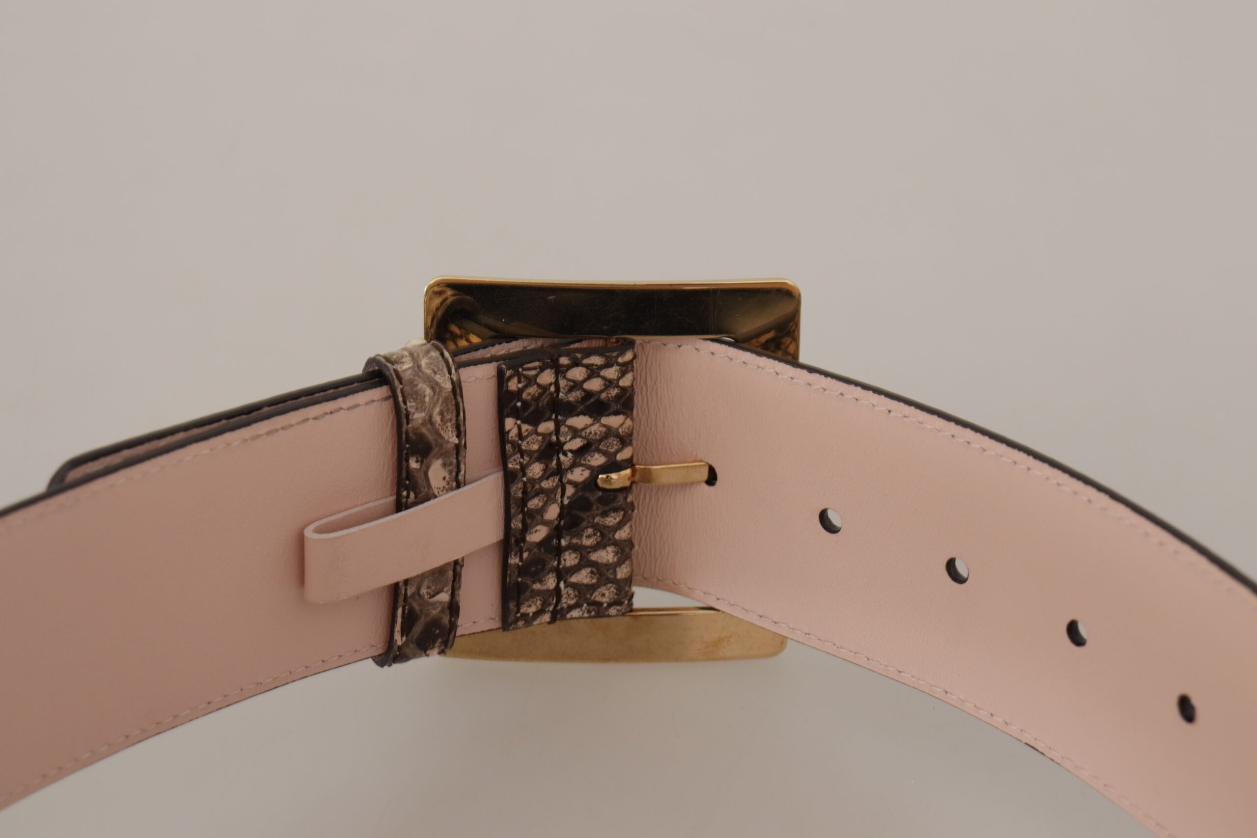 Dolce & Gabbana Elegant Leather Belt with Logo Buckle - Luksusmuotia Dolce & Gabbana - Tutustu YVES JAVANNI® 