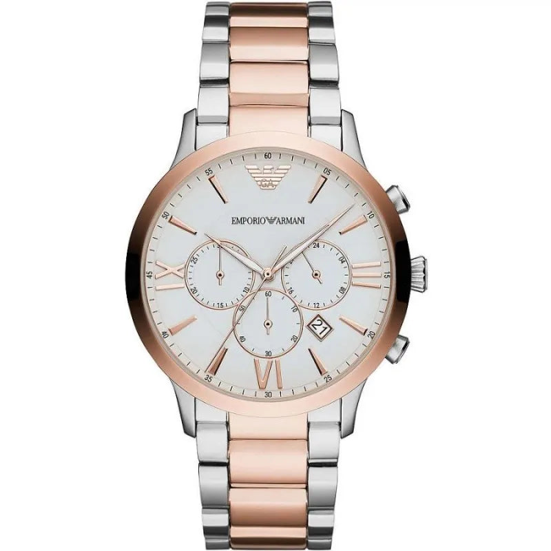 Emporio Armani Elegant Two-Tone Timepiece for Men - Luksuslaukut ja asusteet Emporio Armani - Tutustu YVES JAVANNI® 