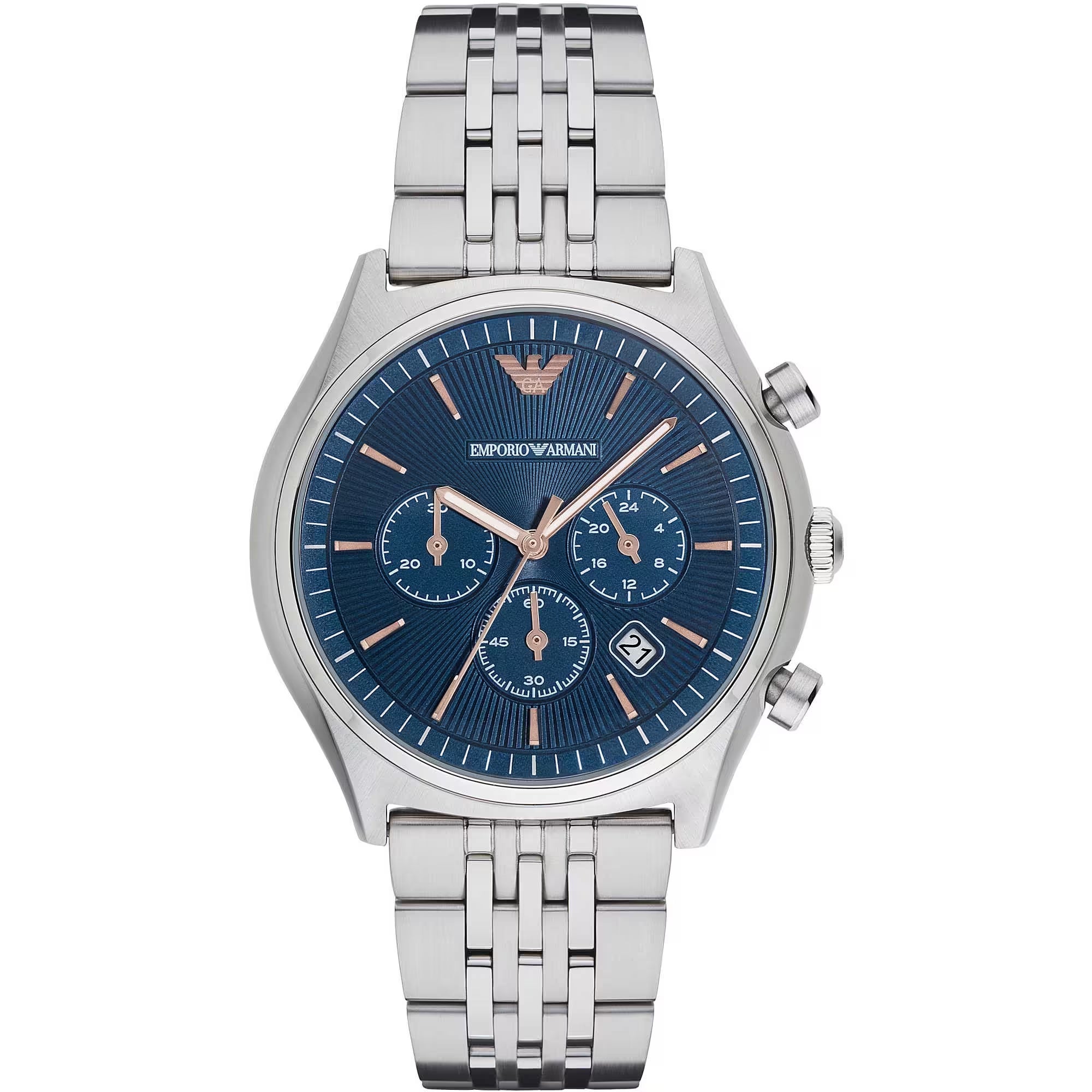 Emporio Armani Elegant Silver Chronograph Men's Watch - Luxury from Emporio Armani - Shop at YVES JAVANNI