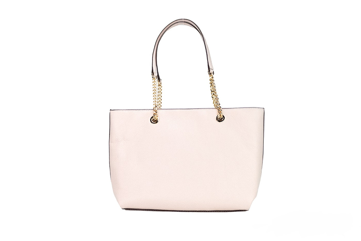 Michael Kors Jet Set Medium Powder Blush Leather Front Zip Chain Tote Bag Purse - Luksusmuotia Michael Kors - Tutustu YVES JAVANNI® 