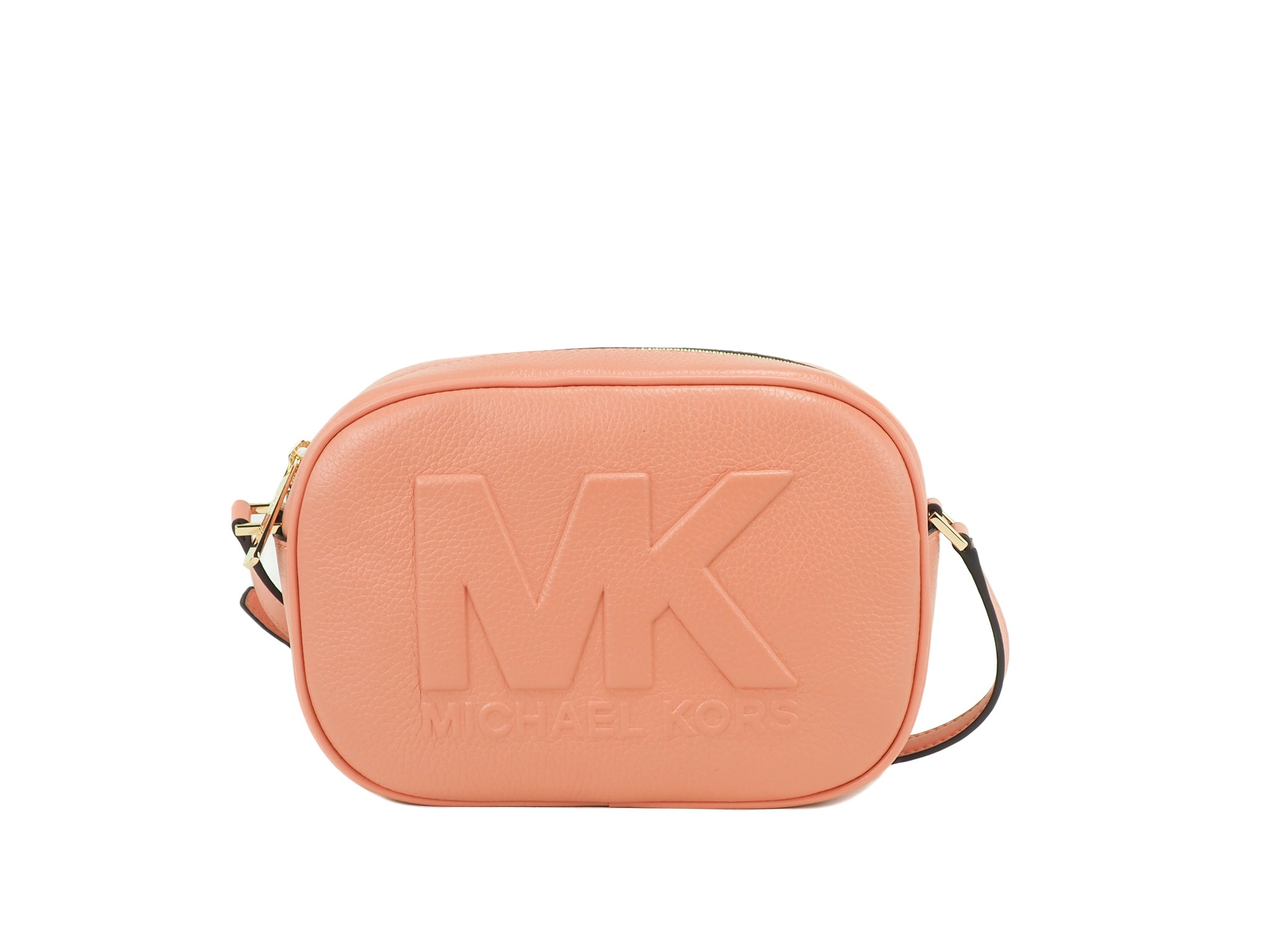 Michael Kors Jet Set Travel Medium Sherbert Leather Oval Camera Crossbody Bag - Luksuslaukut ja asusteet Michael Kors - Tutustu YVES JAVANNI® 