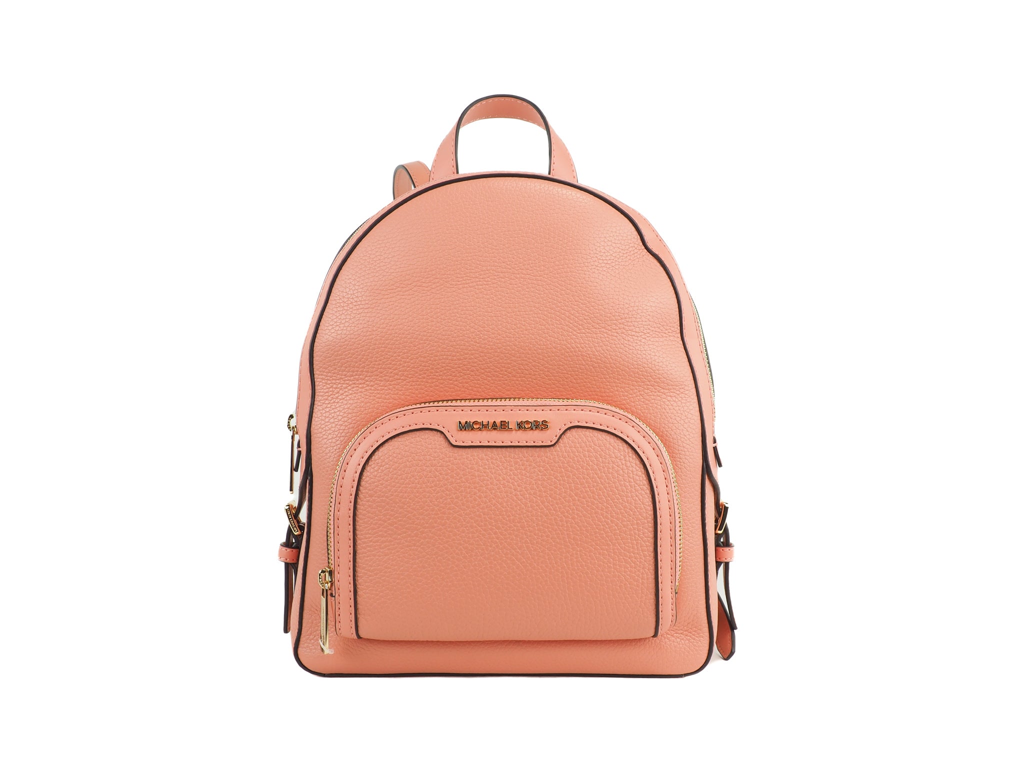 Michael Kors Jaycee Medium Sherbert Pebbled Leather Zip Pocket Backpack Bookbag - Luksuslaukut ja asusteet Michael Kors - Tutustu YVES JAVANNI® 