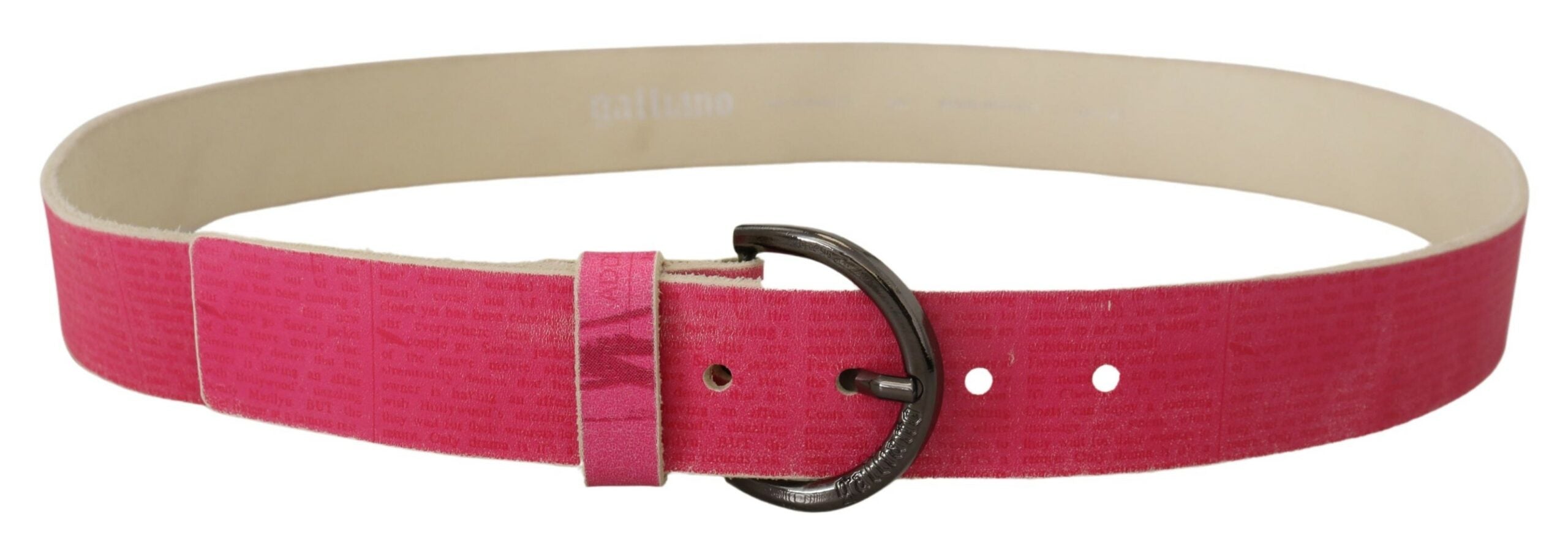 John Galliano Elegant Pink Leather Fashion Belt - Luksuslaukut ja asusteet John Galliano - Tutustu YVES JAVANNI® 