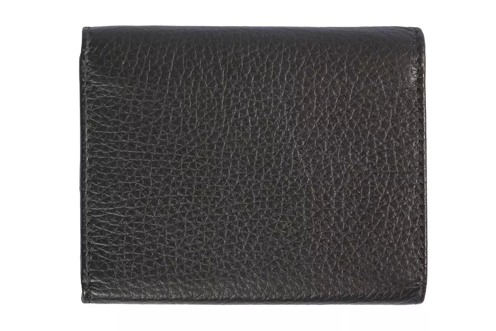 Trussardi Black Leather Women Wallet - Luksusmuotia Trussardi - Tutustu YVES JAVANNI® 