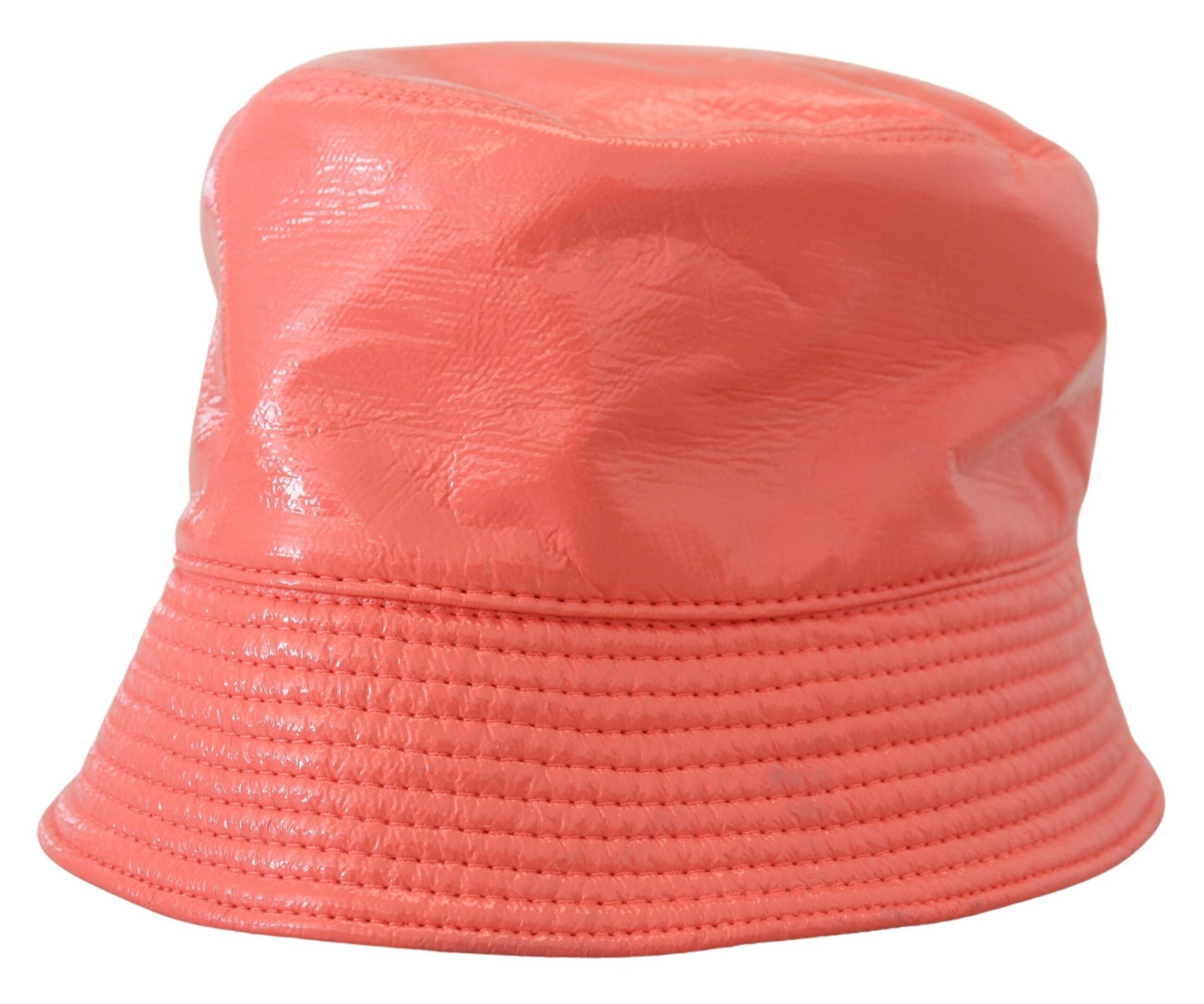 Dolce & Gabbana Elegant Peach Bucket Hat - Summer Chic Essential - Luksusmuotia Dolce & Gabbana - Tutustu YVES JAVANNI® 