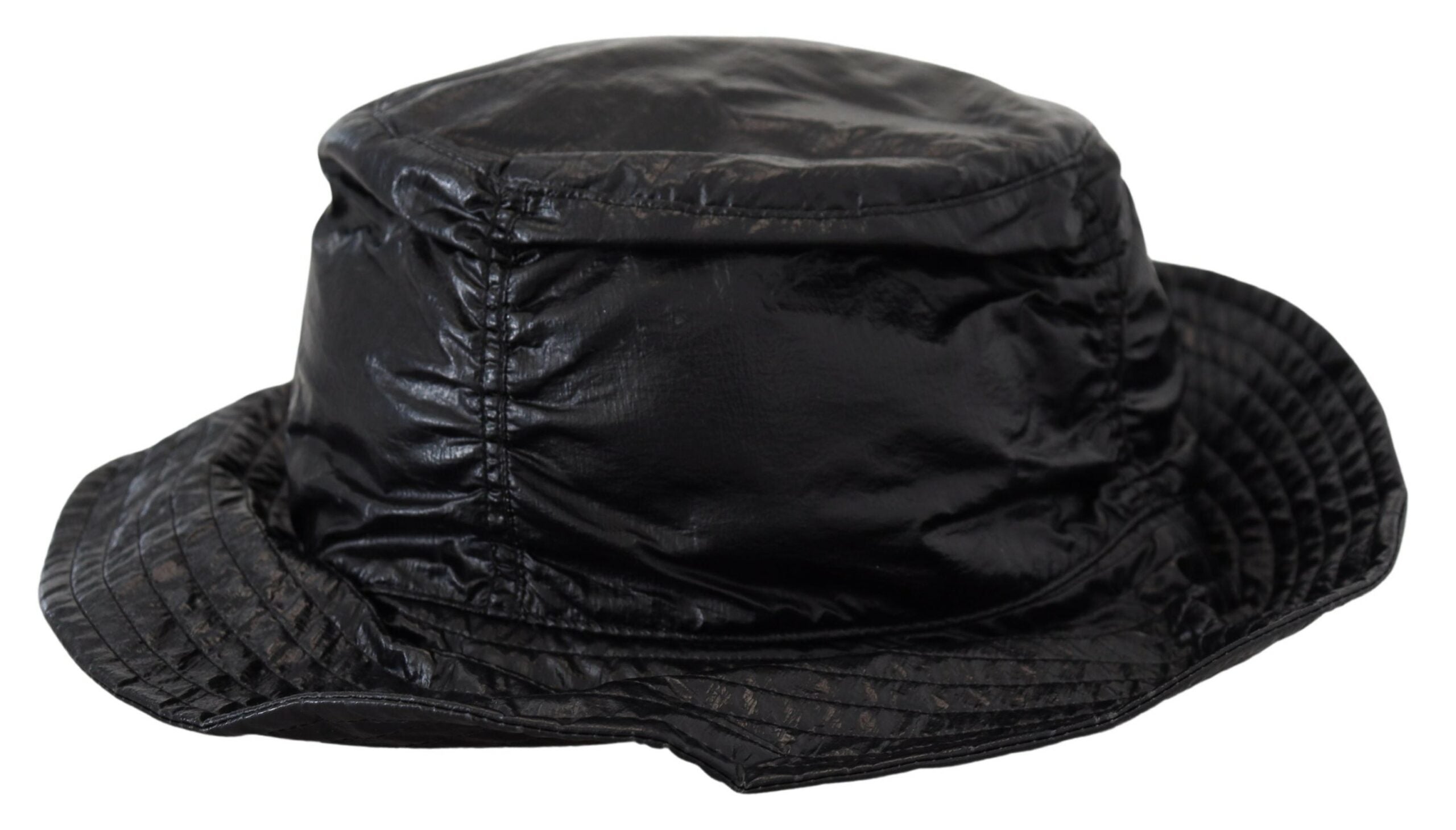 Dolce & Gabbana Sleek Black Bucket Cap with Logo Detail - Luksuslaukut ja asusteet Dolce & Gabbana - Tutustu YVES JAVANNI® 