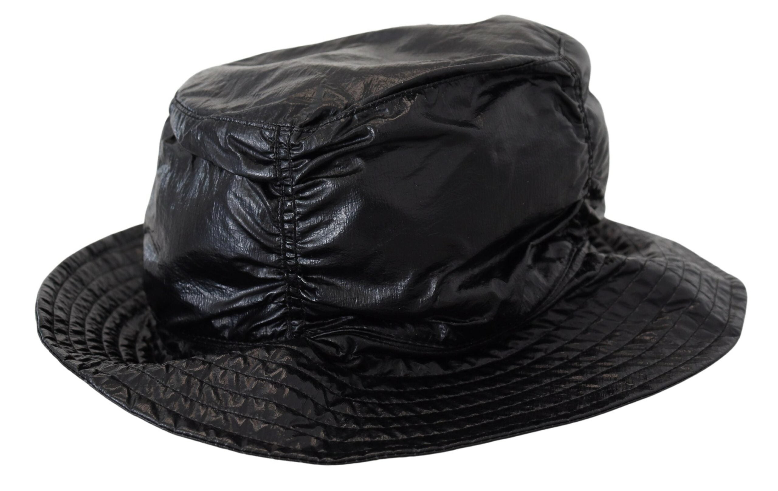 Dolce & Gabbana Sleek Black Bucket Cap with Logo Detail - Luksuslaukut ja asusteet Dolce & Gabbana - Tutustu YVES JAVANNI® 