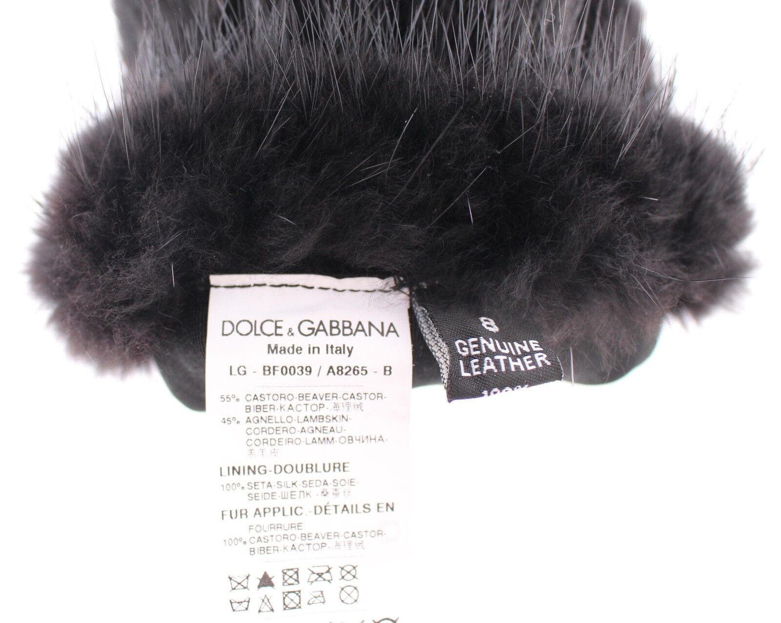 Dolce & Gabbana Elegant Elbow-Length Beaver Fur Gloves - Luksusmuotia Dolce & Gabbana - Tutustu YVES JAVANNI® 