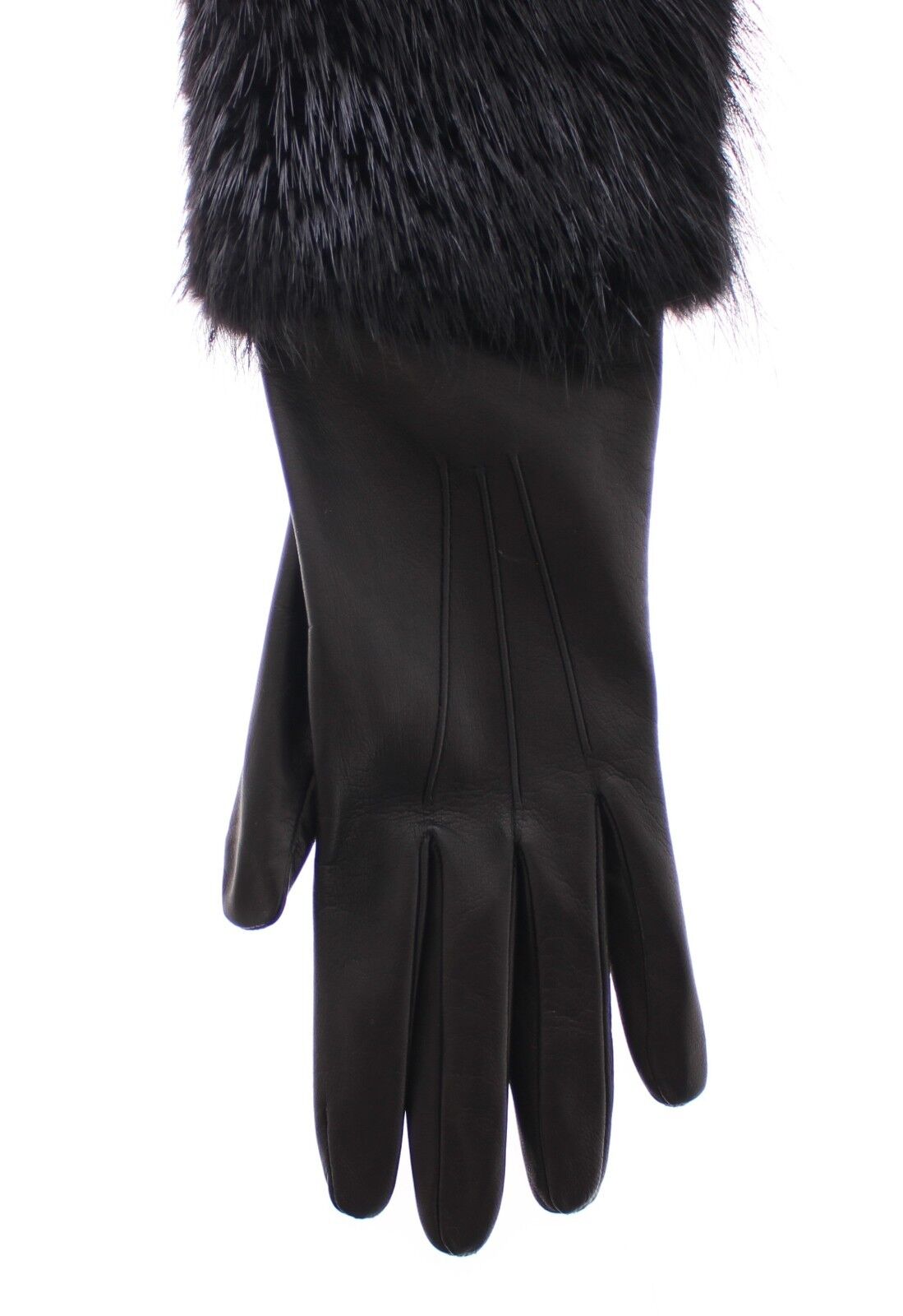 Dolce & Gabbana Elegant Elbow-Length Beaver Fur Gloves - Luksusmuotia Dolce & Gabbana - Tutustu YVES JAVANNI® 