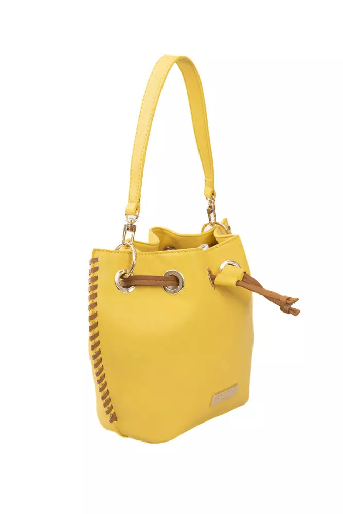 Baldinini Trend Yellow Polyurethane Women Crossbody Bag - Luksusmuotia Baldinini Trend - Tutustu YVES JAVANNI® 