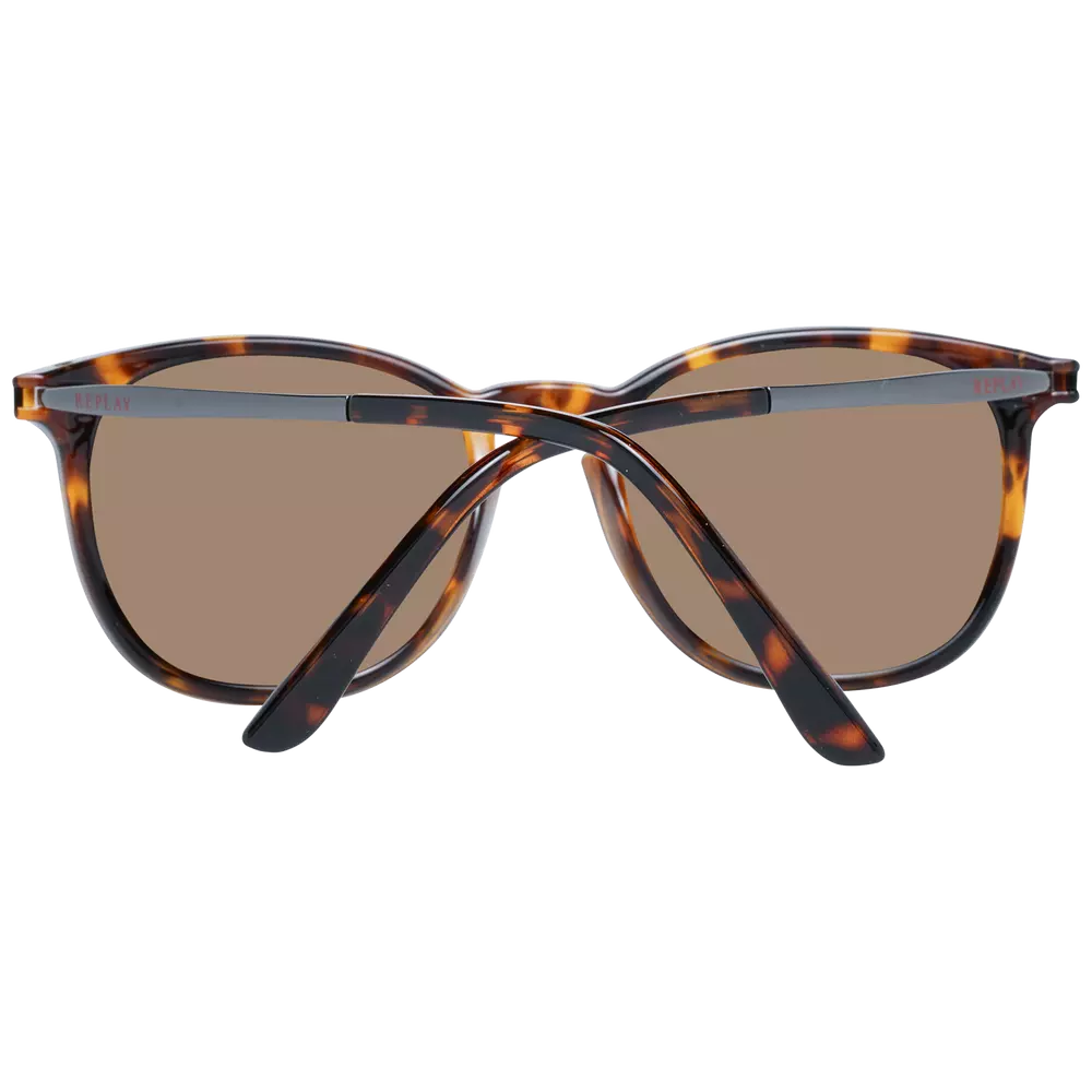 Replay Brown Unisex Sunglasses - Luksusmuotia Replay - Tutustu YVES JAVANNI® 