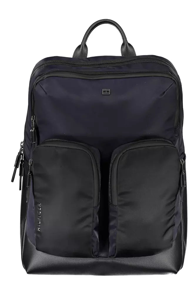 Tommy Hilfiger Blue Polyethylene Men Backpack - Luksuslaukut ja asusteet Tommy Hilfiger - Tutustu YVES JAVANNI® 