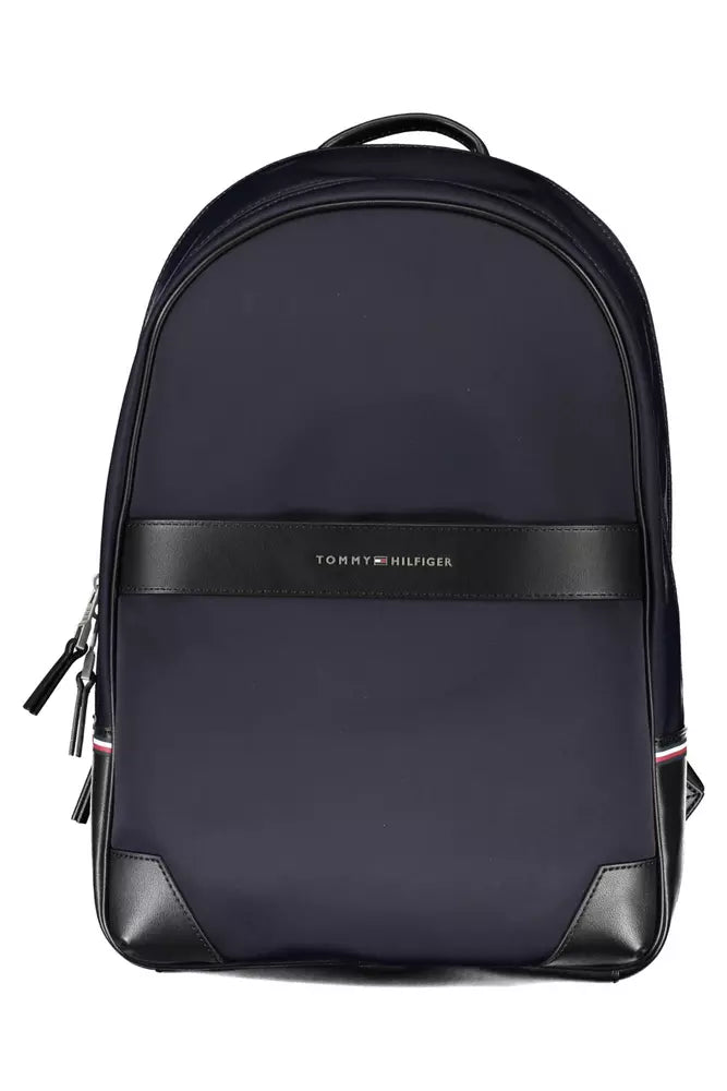 Tommy Hilfiger Blue Polyethylene Men Backpack - Luksuslaukut ja asusteet Tommy Hilfiger - Tutustu YVES JAVANNI® 