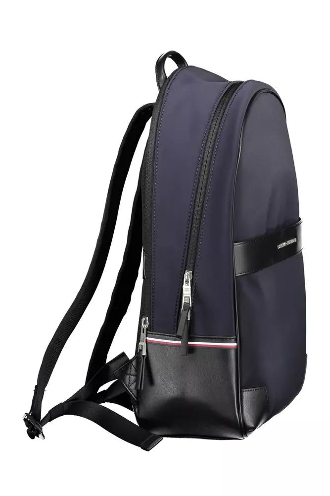 Tommy Hilfiger Blue Polyethylene Men Backpack - Luksuslaukut ja asusteet Tommy Hilfiger - Tutustu YVES JAVANNI® 