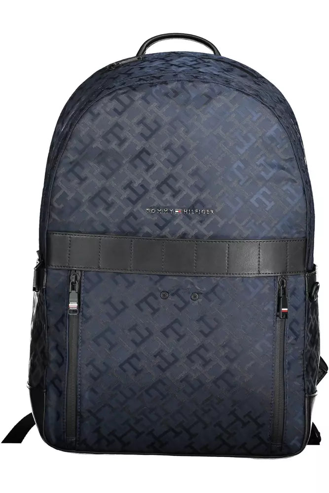 Tommy Hilfiger Blue Polyester Men Backpack - Luksuslaukut ja asusteet Tommy Hilfiger - Tutustu YVES JAVANNI® 