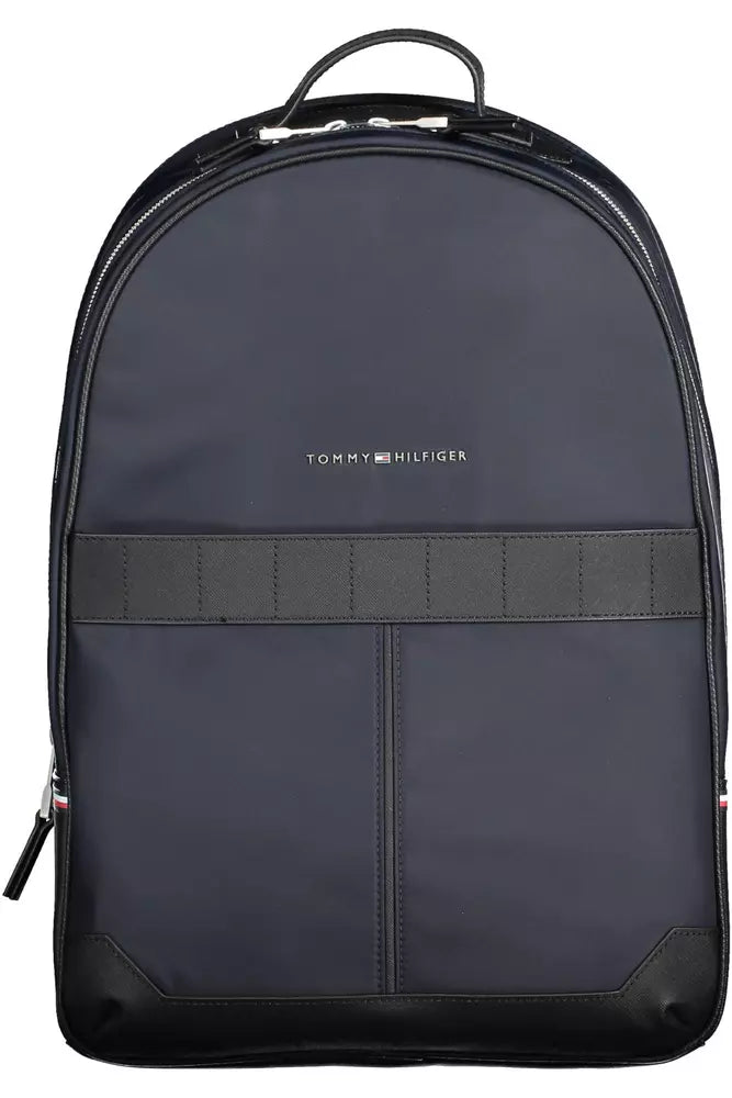 Tommy Hilfiger Blue Polyester Men Backpack - Luksuslaukut ja asusteet Tommy Hilfiger - Tutustu YVES JAVANNI® 