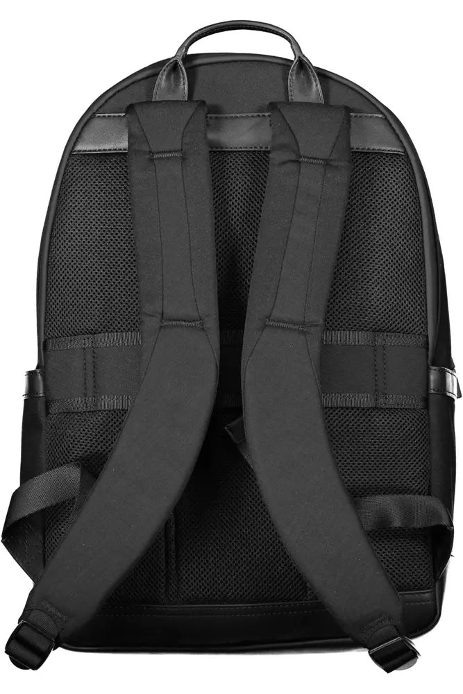 Tommy Hilfiger Black Nylon Men Backpack - Luksuslaukut ja asusteet Tommy Hilfiger - Tutustu YVES JAVANNI® 