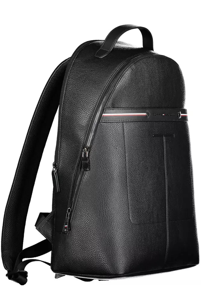 Tommy Hilfiger Black Polyethylene Men Backpack - Luksuslaukut ja asusteet Tommy Hilfiger - Tutustu YVES JAVANNI® 