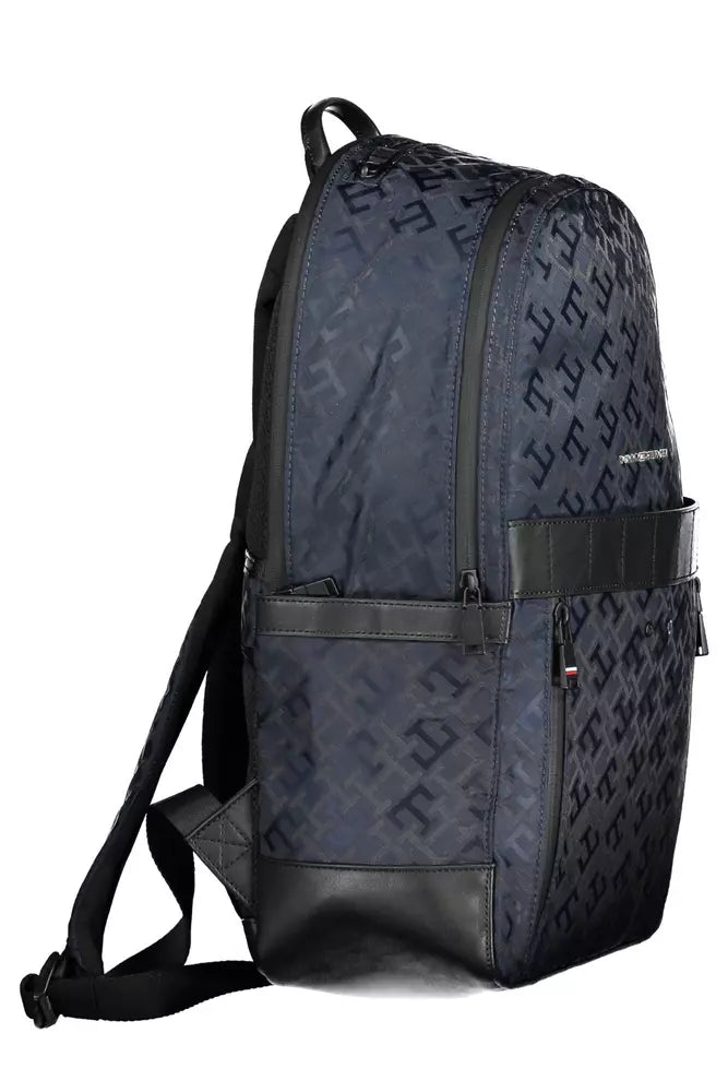 Tommy Hilfiger Blue Polyester Men Backpack - Luksuslaukut ja asusteet Tommy Hilfiger - Tutustu YVES JAVANNI® 