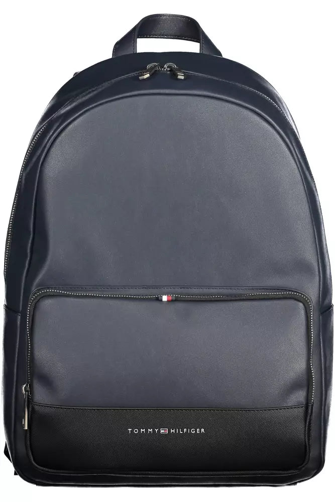 Tommy Hilfiger Blue Polyethylene Men Backpack - Luksuslaukut ja asusteet Tommy Hilfiger - Tutustu YVES JAVANNI® 