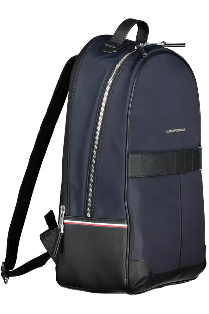 Tommy Hilfiger Blue Polyester Men Backpack - Luksuslaukut ja asusteet Tommy Hilfiger - Tutustu YVES JAVANNI® 