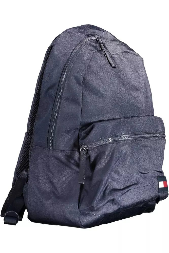 Tommy Hilfiger Blue Polyester Men Backpack - Luksuslaukut ja asusteet Tommy Hilfiger - Tutustu YVES JAVANNI® 