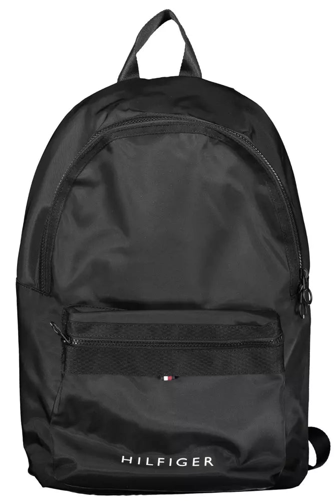 Tommy Hilfiger Black Polyester Men Backpack - Luksuslaukut ja asusteet Tommy Hilfiger - Tutustu YVES JAVANNI® 