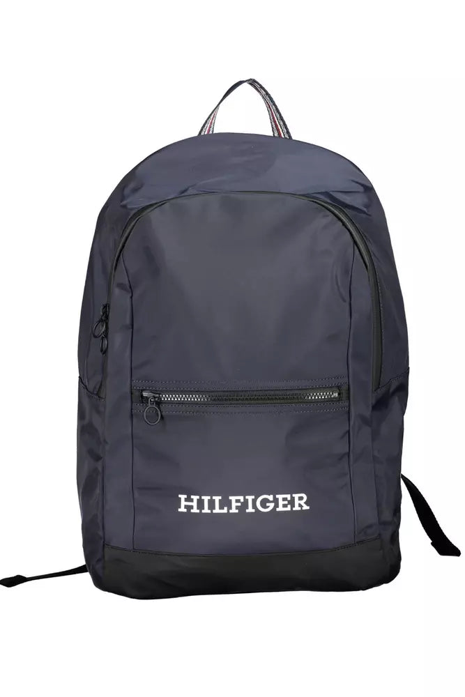 Tommy Hilfiger Blue Polyester Men Backpack - Luksuslaukut ja asusteet Tommy Hilfiger - Tutustu YVES JAVANNI® 