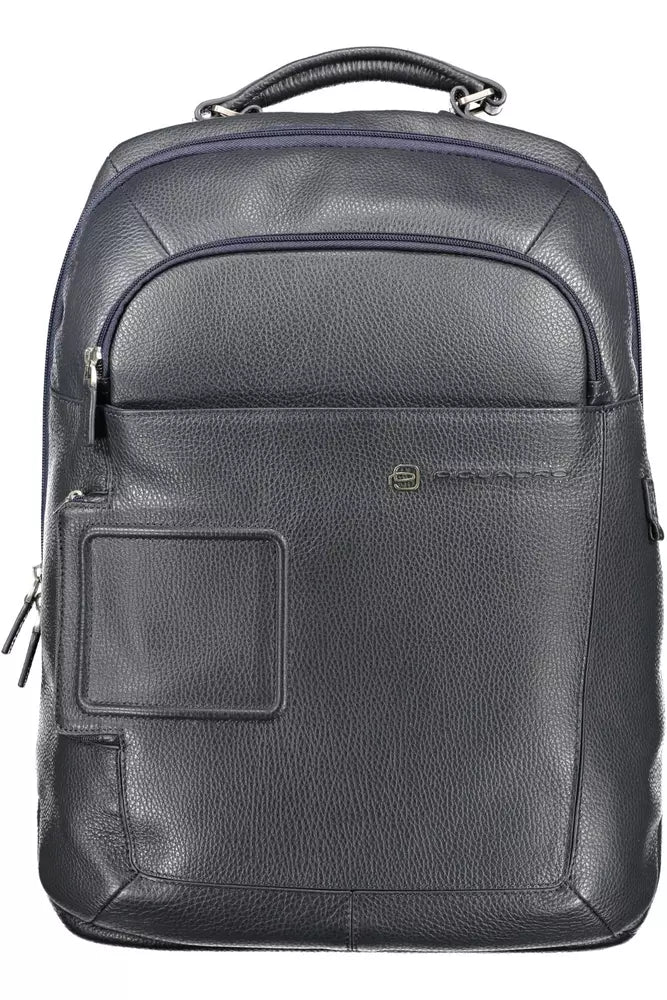 Piquadro Elegant Blue Mixed-Material Backpack - Luxury from Piquadro - Shop at YVES JAVANNI