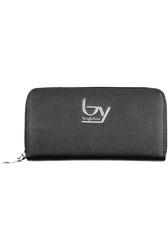 BYBLOS Sleek Black Polyethylene Zip Wallet - Luxury from BYBLOS - Shop at YVES JAVANNI